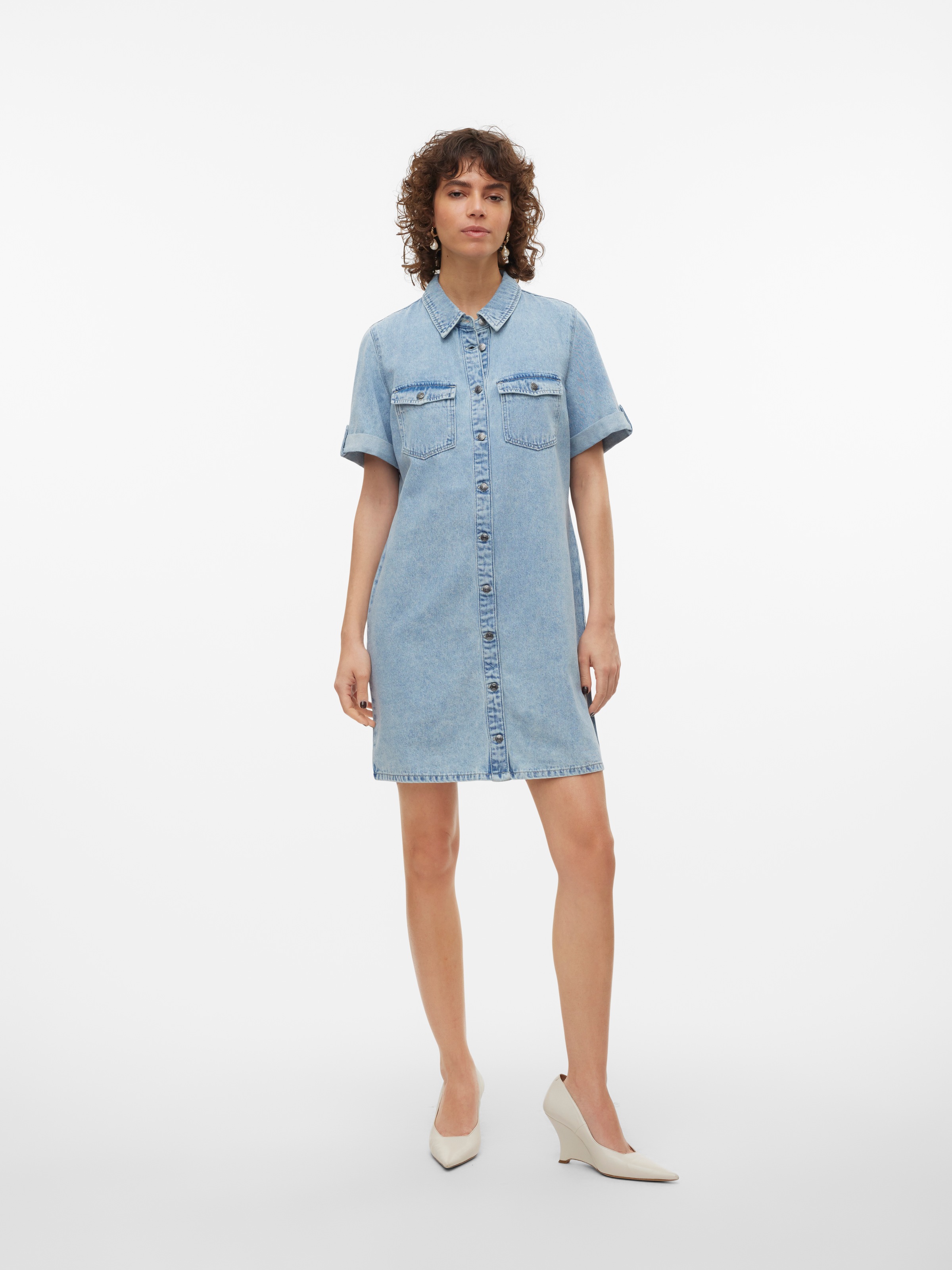 Vero Moda Jeanskleid »VMJENNIE SS SHORT DENIM DRESS NOOS«