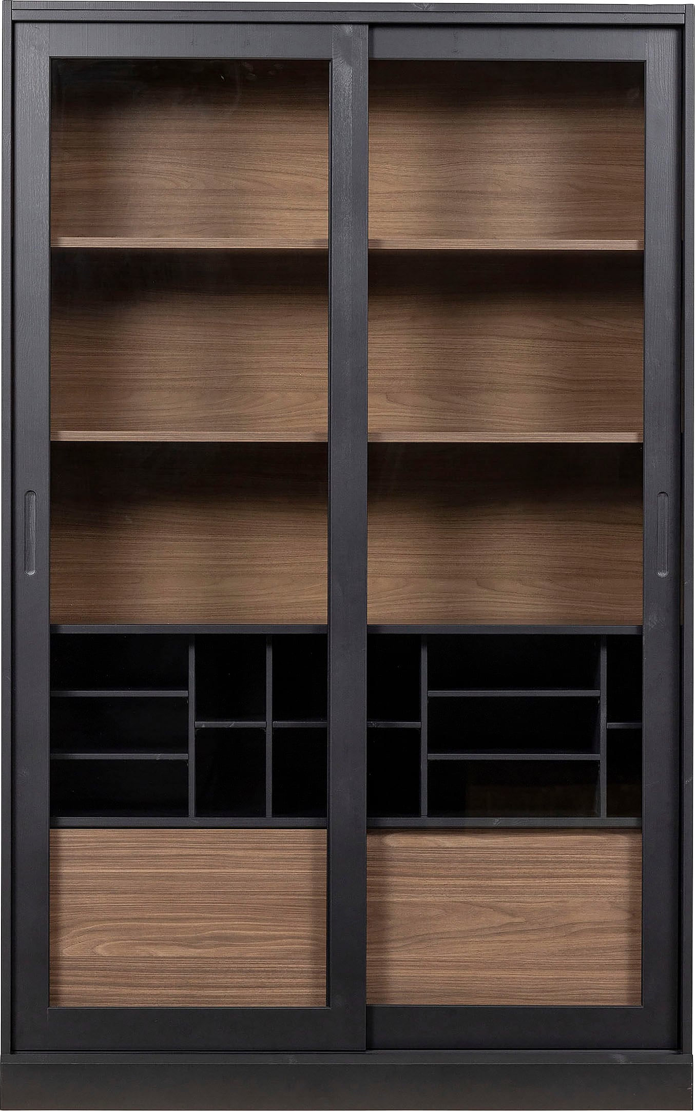 WOOOD Vitrine »James«, mit Glas, viel Stauraum, H 200 cm x B 125 cm