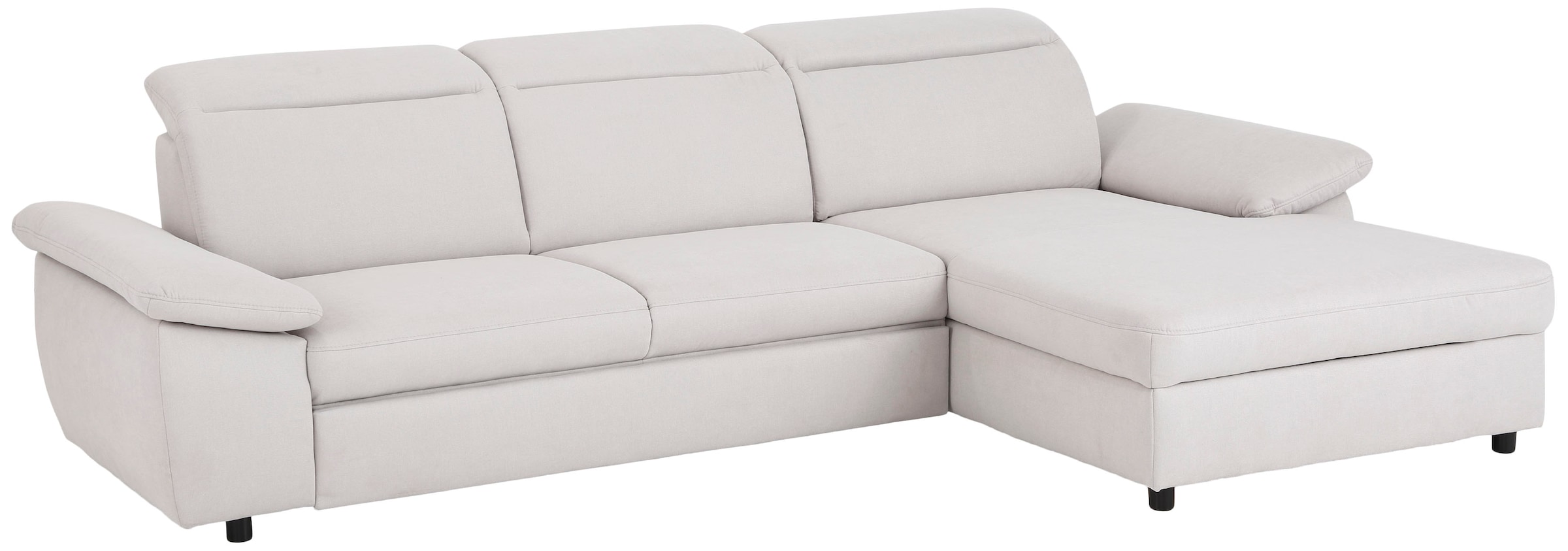 Home affaire Ecksofa »Mauritius L-Form«, mit Kopfteil- und Armlehnverstellung, mit Bettfunktion und Bettkasten