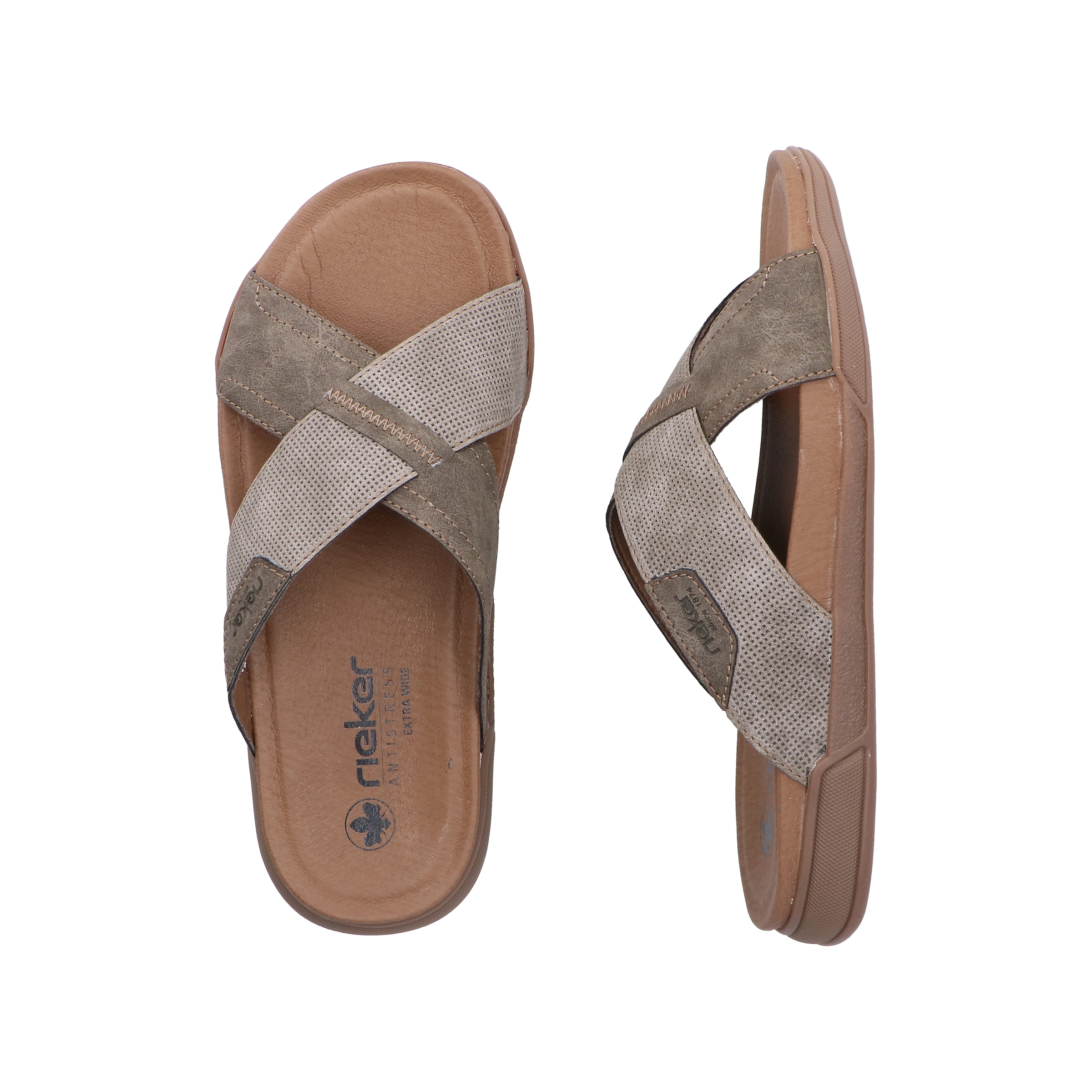 Rieker Pantolette  Sommerschuh, Hausschuh, Urlaubsschuh in bequemer Form