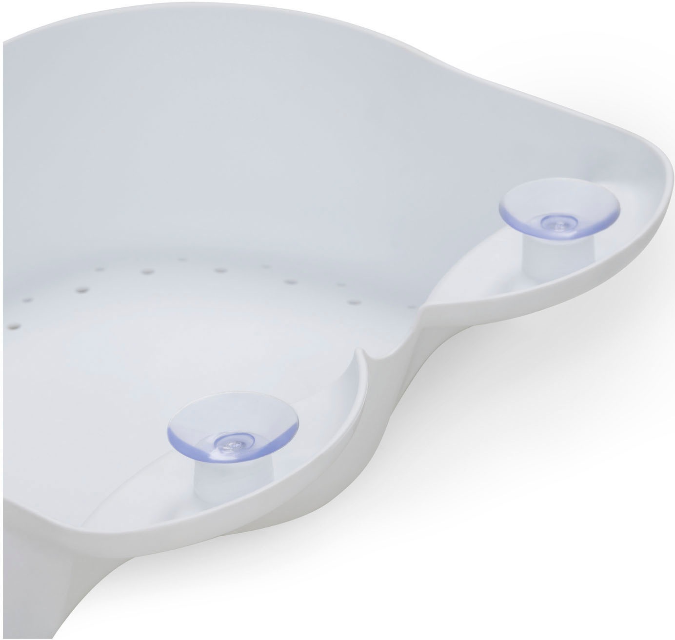 Hauck Babybadewanne »Wash N Fold L, White/Stone« Höhe 44 cm Standbeine | wärmeempfindlicher Ablaufstopfen | zusammenfaltbar Faltbadewanne mit Wassertemperaturmessung am Ablaufstopfen