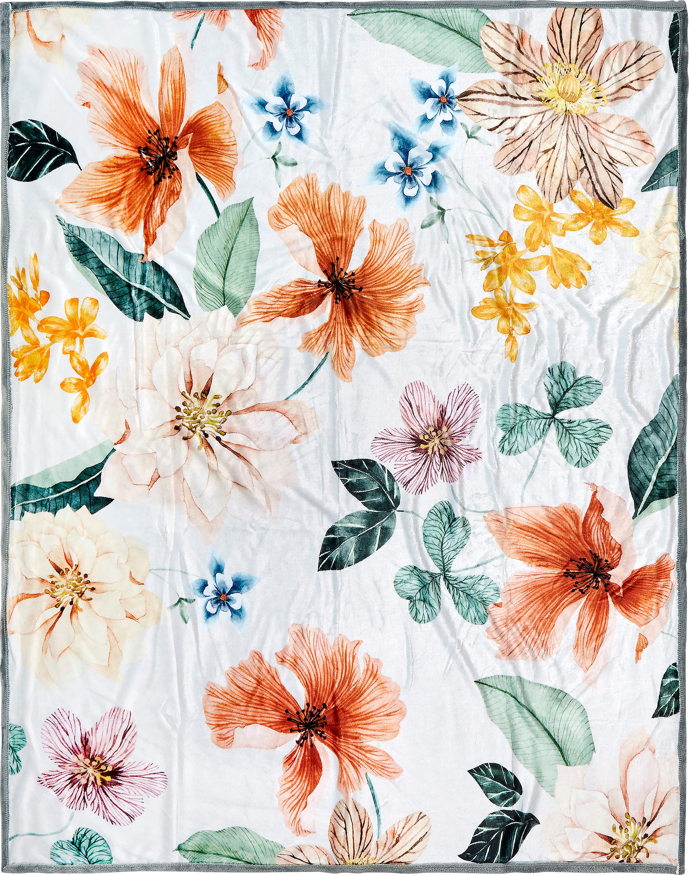 Descanso Plaid »Annabelle«, mit Blumendruck, Kuscheldecke kaufen