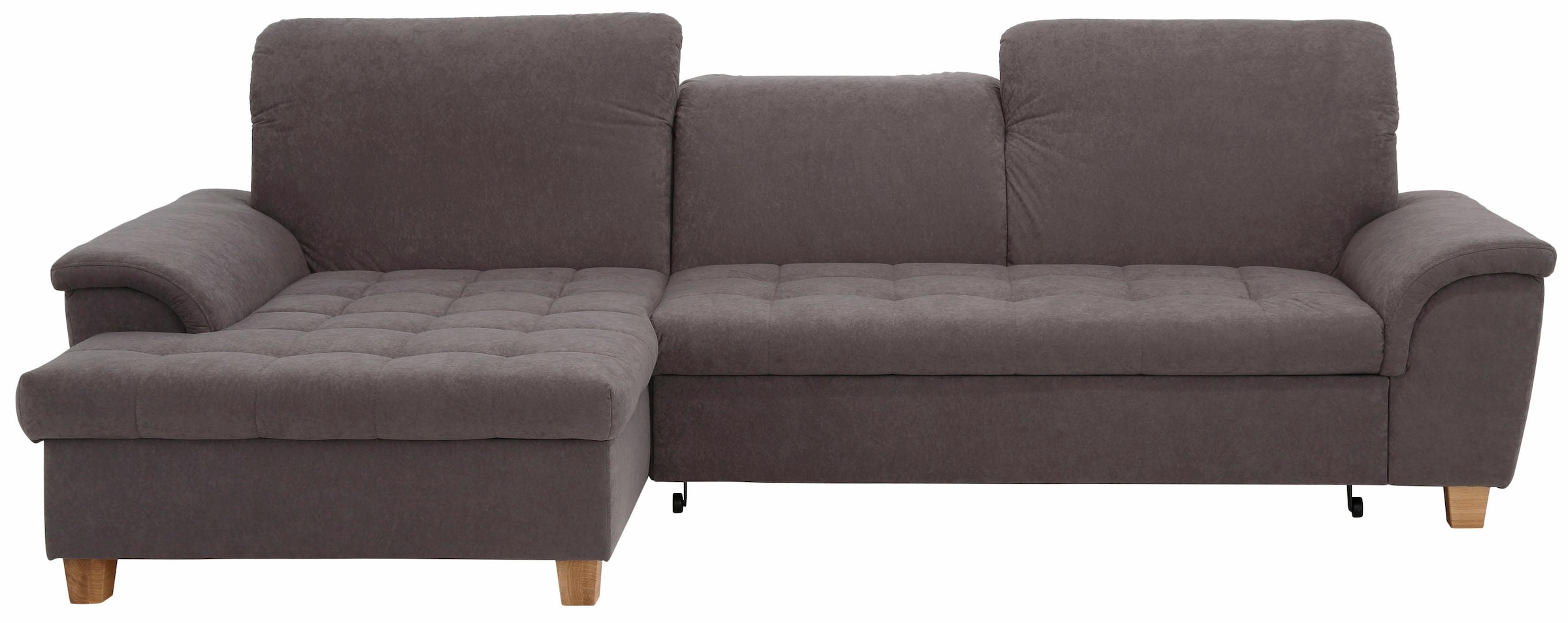 Home affaire Ecksofa »Lyla L-Form«, mit Recamiere, wahlweise mit Rückenfunktion und zusätzlich mit Bett