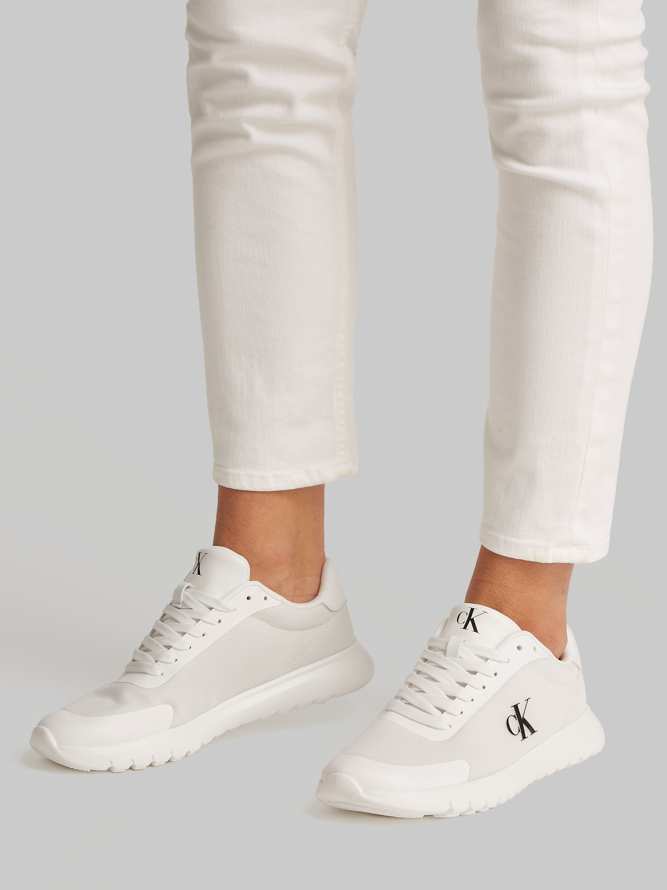 Calvin Klein Jeans Keilsneaker »3 EVA RUNNER MESH WN«, Freizeitschuh, Halbschuh, Schnürschuh mit Logoschriftzug