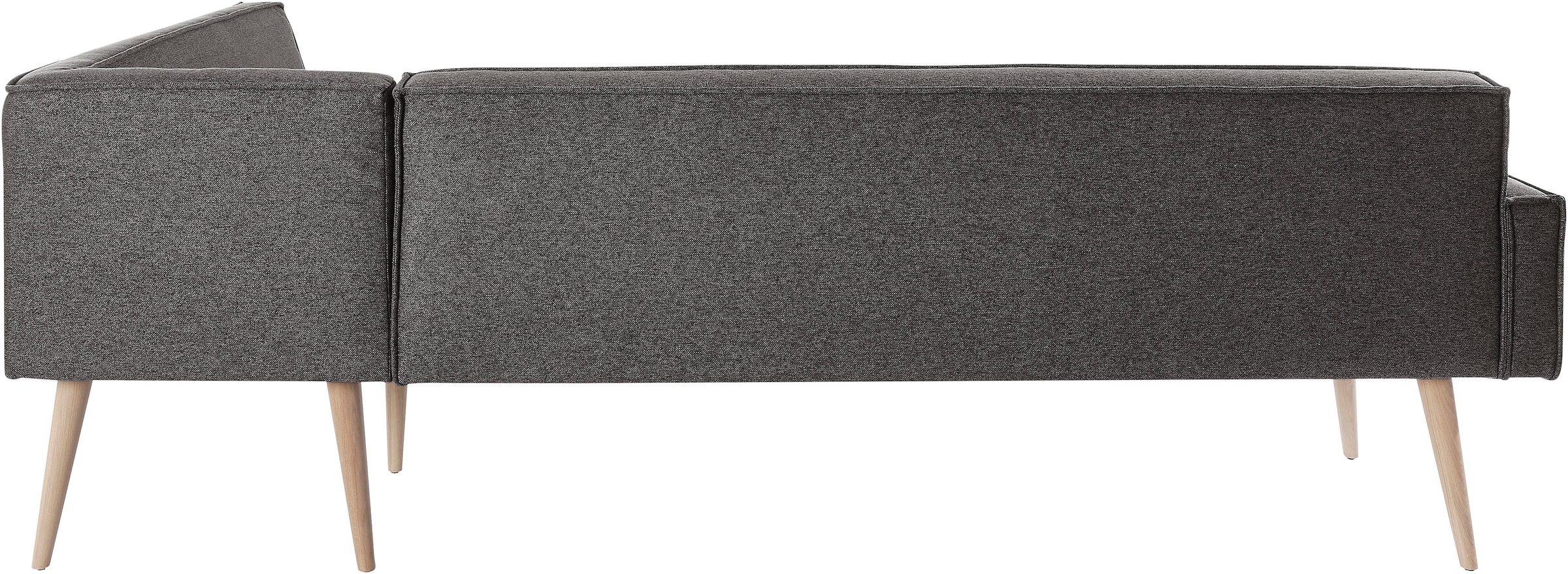 exxpo - sofa fashion Eckbank »Lungo, moderne Kedernaht, bequem und elegant, hoher Holzfuß« hochwertige Detailverarbeitung, frei im Raum stellbar