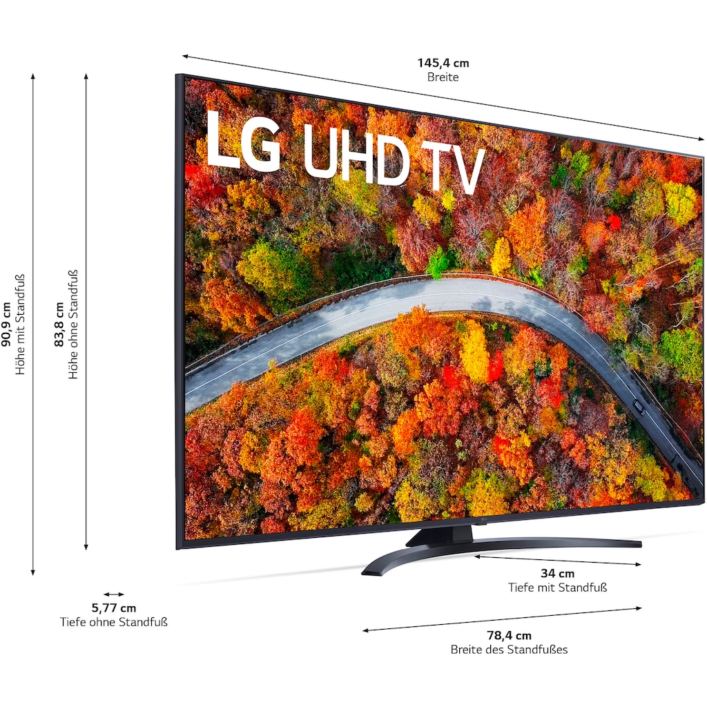LG LED-Fernseher »65UP81009LR«, 164 cm/65 Zoll, 4K Ultra HD, Smart-TV