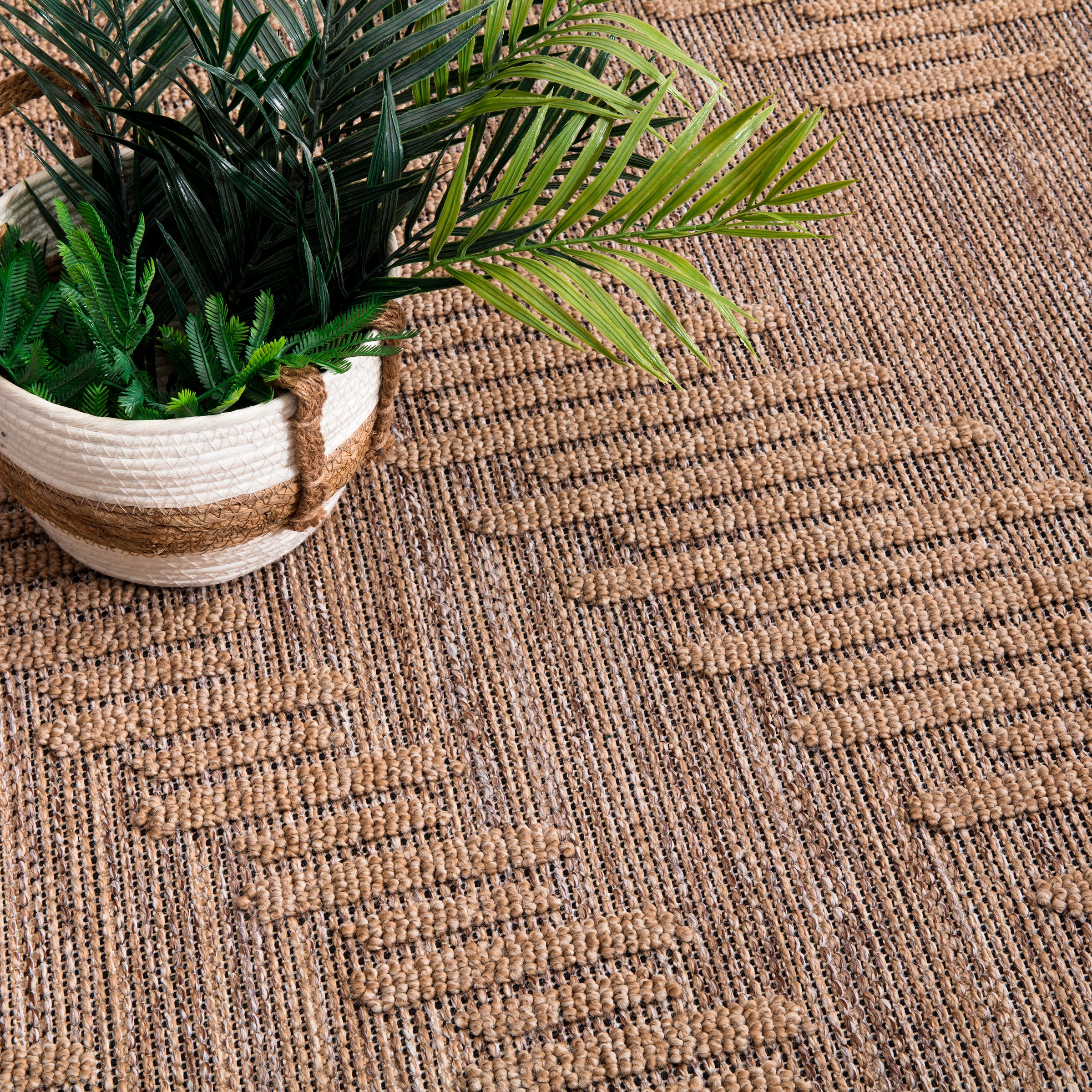 Paco Home Teppich »Cologne 494«, rechteckig, 11 mm Höhe, Flachgewebe, meliert, Rauten Motiv, mit Fransen, Outdoor geeignet