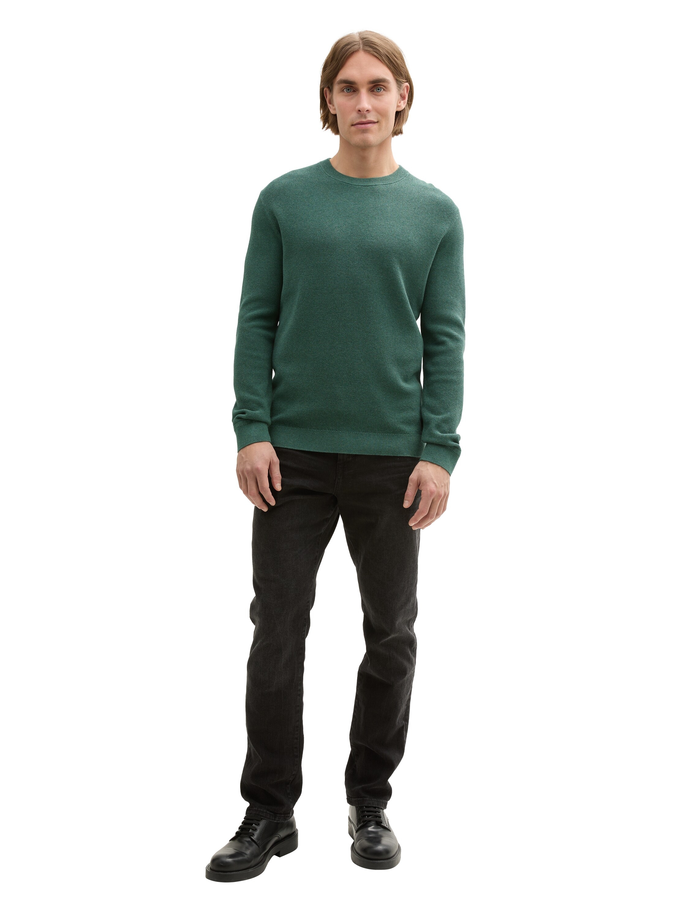 TOM TAILOR Rundhalspullover mit Rundhalsausschnitt