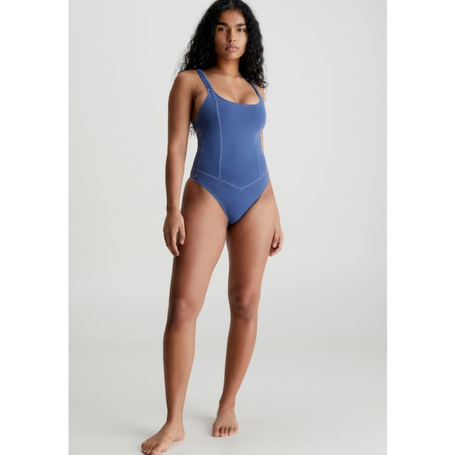 Calvin Klein Swimwear Badeanzug »ONE PIECE«, mit Calvin Klein Markenlabel  bei ♕