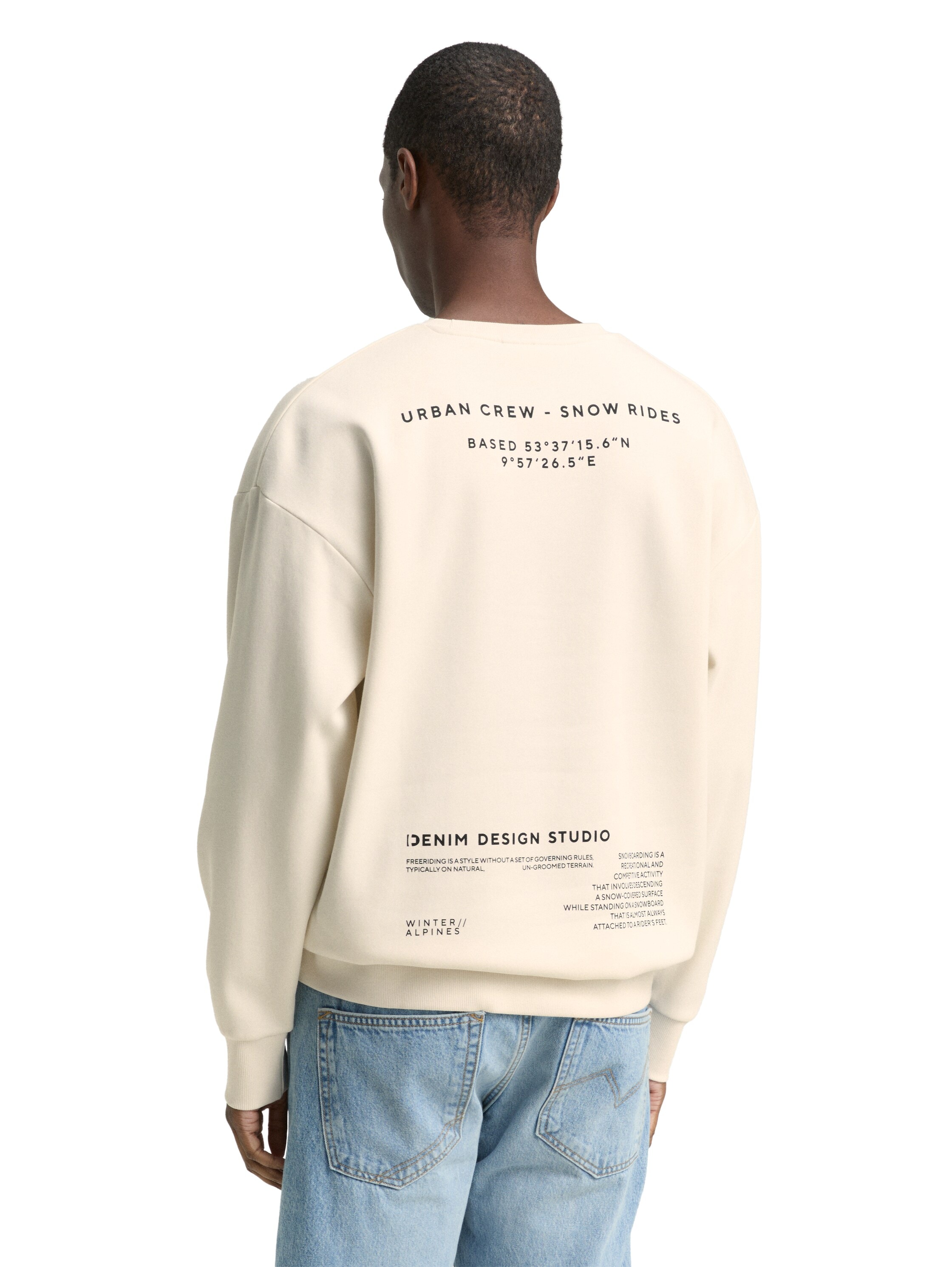 TOM TAILOR Denim Sweatshirt mit Schriftzügen