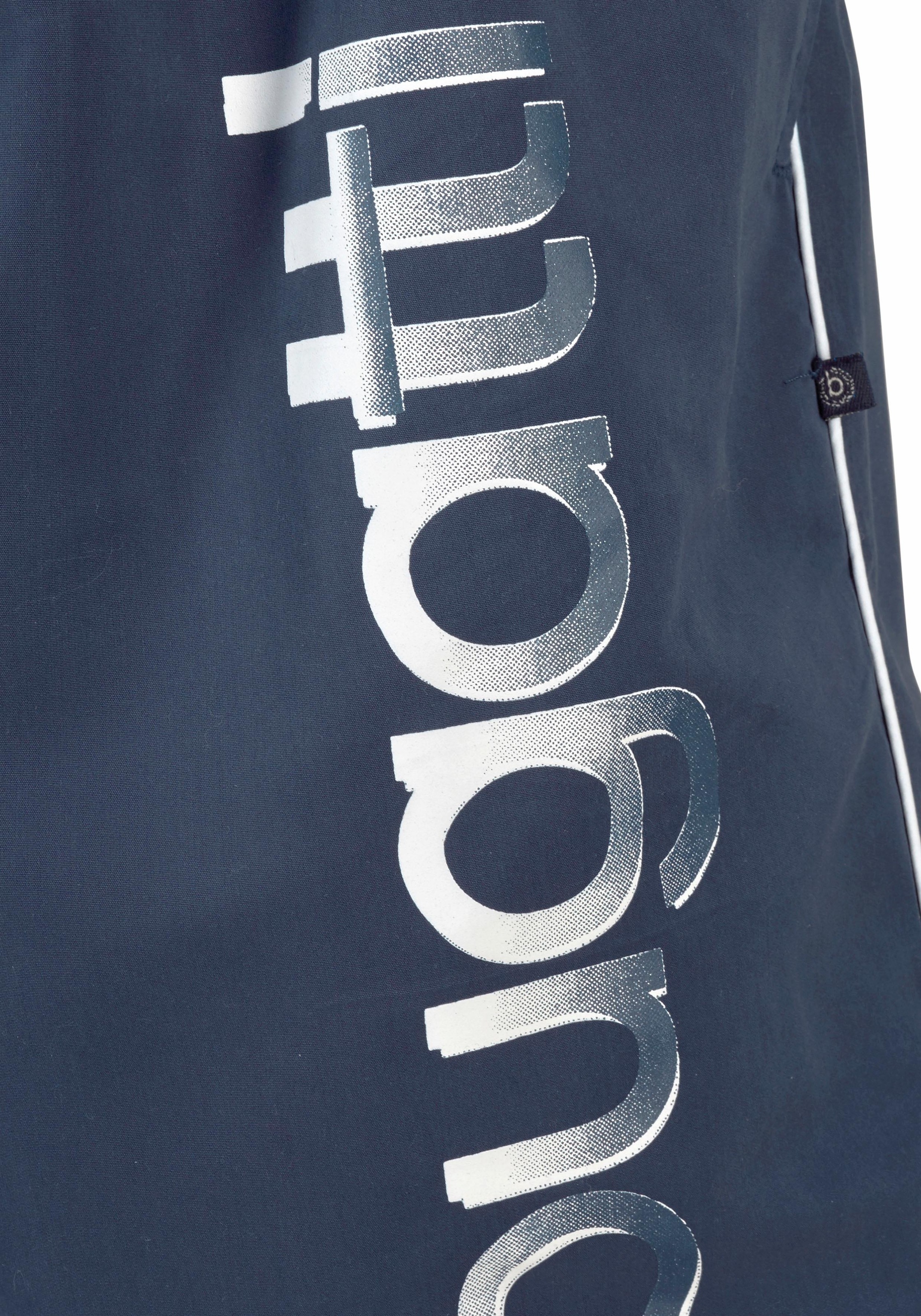 bugatti Badeshorts »Giovanni« mit großem Logoprint auf dem linken Bein