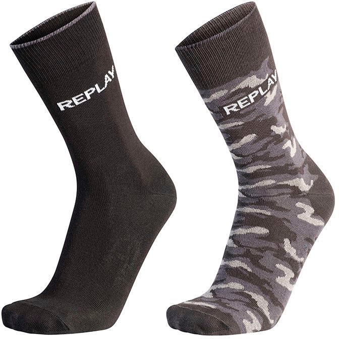 Socken »Leg Logo & Camouflage 2Pcs Banderole«, mit Logoschriftzug