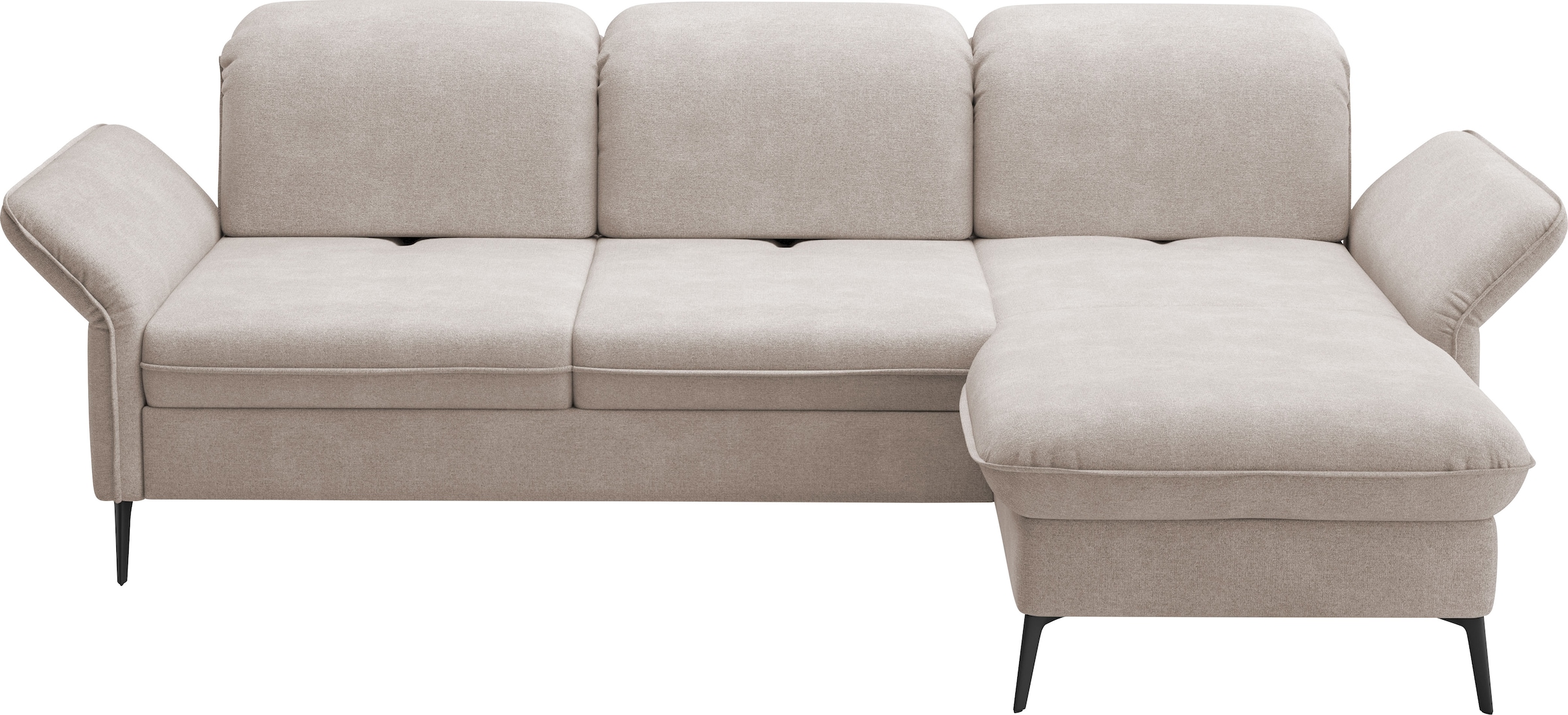 sit&more Ecksofa »Emely«, mit Sitztiefenverstellung optional mit Bettfunktion und Bettkasten