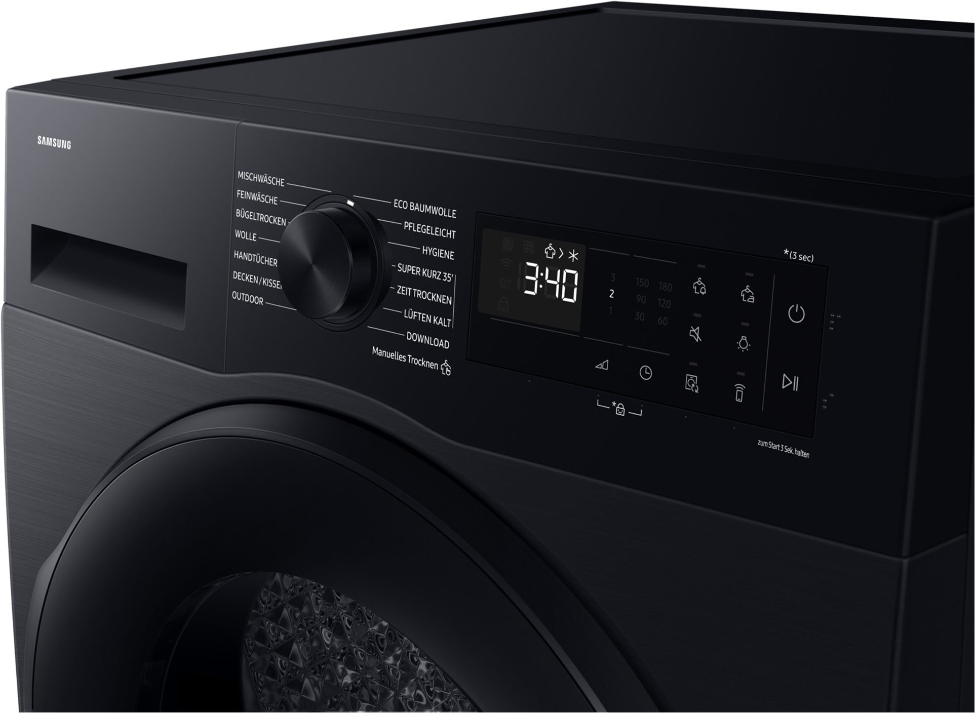Samsung Wärmepumpentrockner »DV9EDG52A0AEEG« DV5000D 9 Optimal Dry ‑ Intelligent Trocknen mit Sensoren