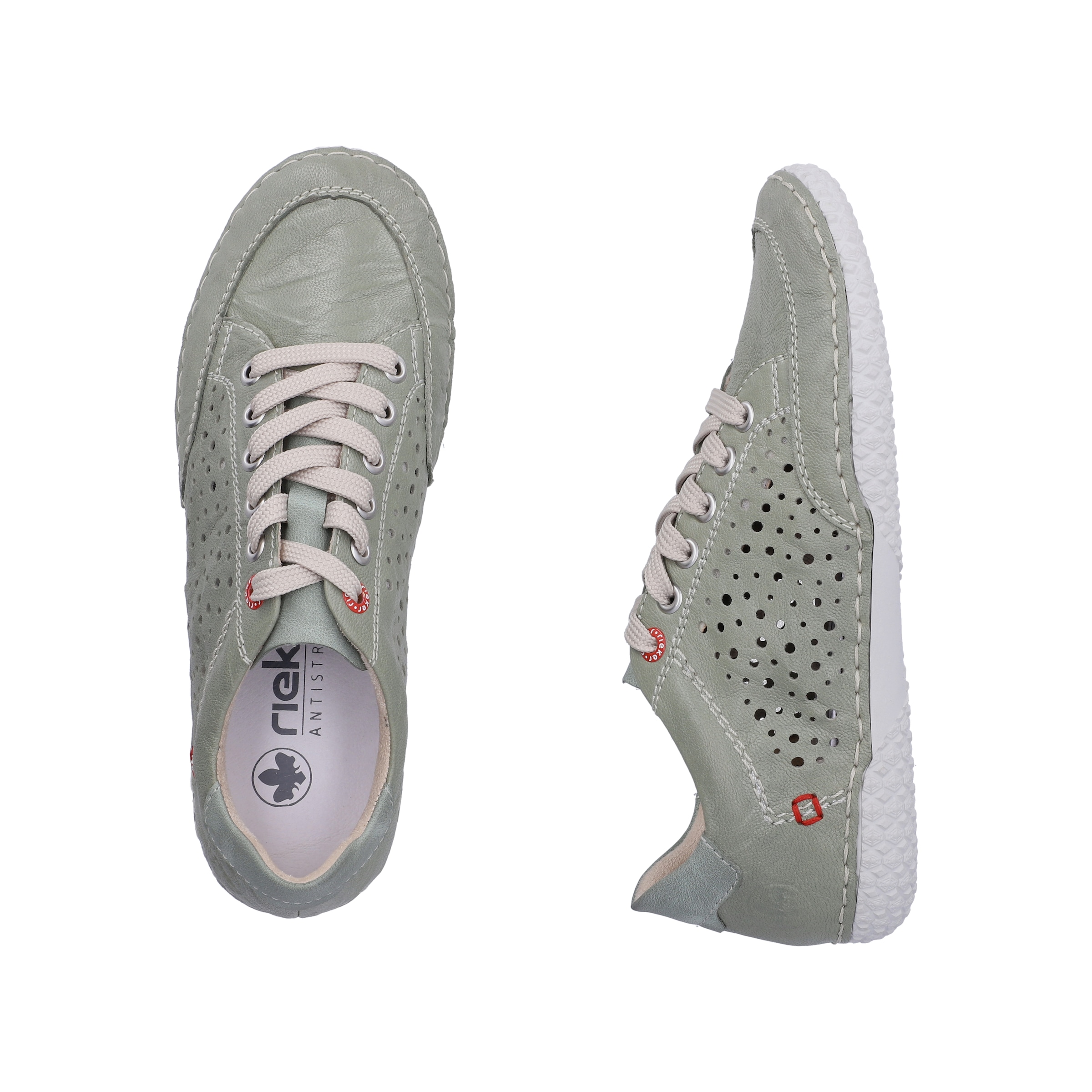 Rieker Sneaker  Schnürschuh, Halbschuh, Freizeitschuh mit Perforation