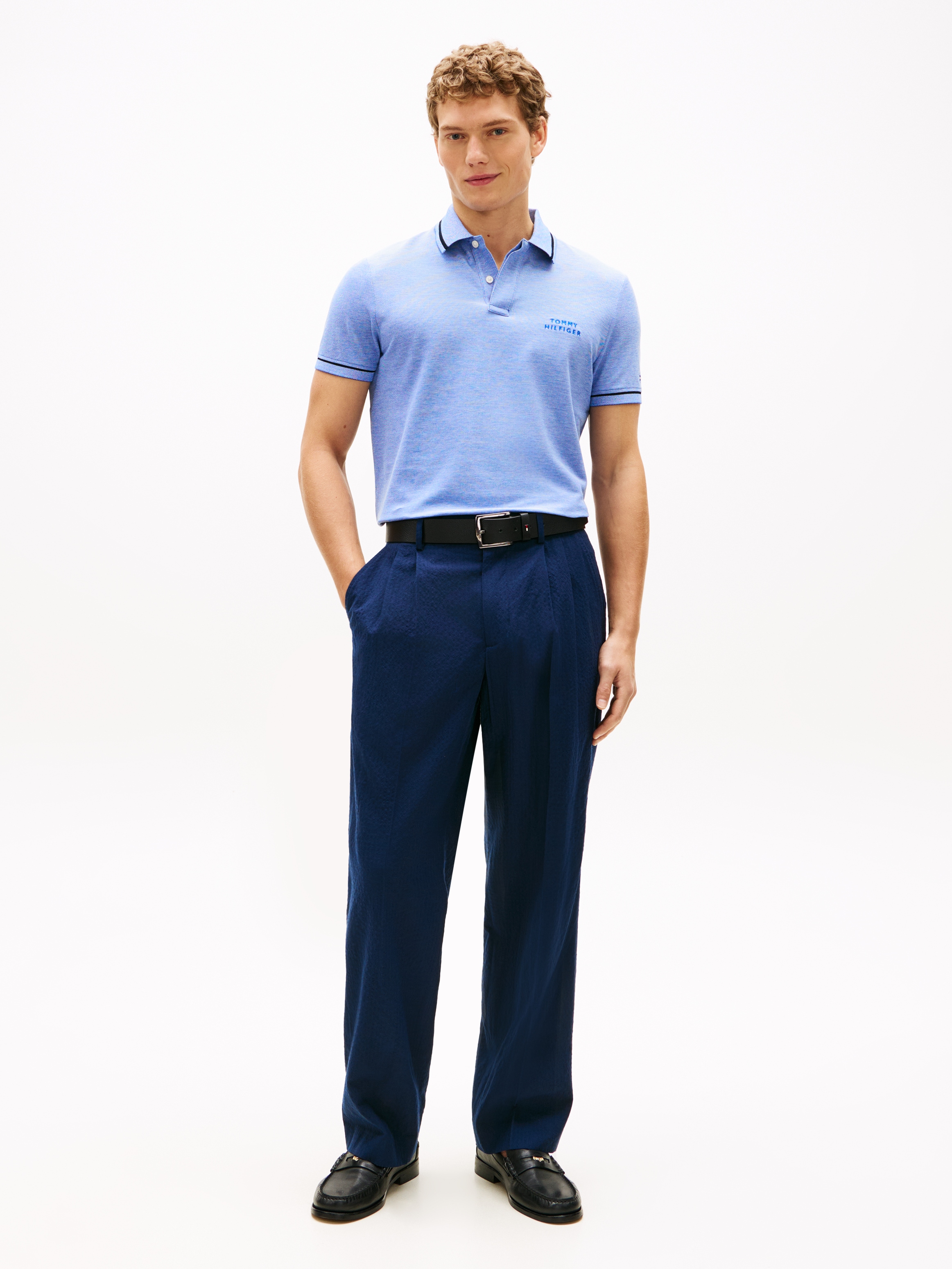 Tommy Hilfiger Poloshirt »OXFORD TWO TONE REGULAR PLACKET« Regular fit mit Polokragen