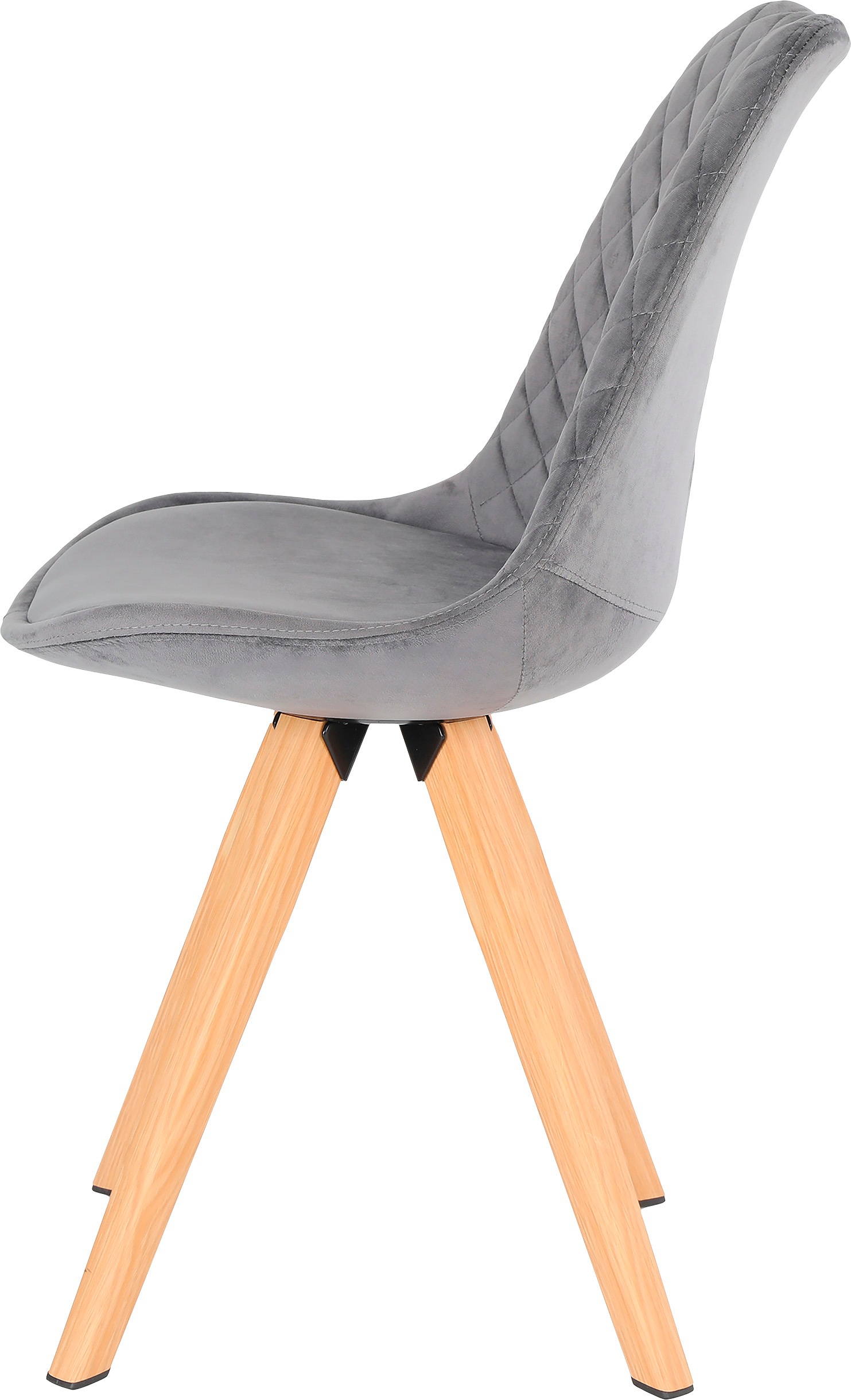 byLIVING Esszimmerstuhl »Arik«, (Set), 2 St., Samt, Bezug in Samt oder Cord, Gestell in Eichen-Optik
