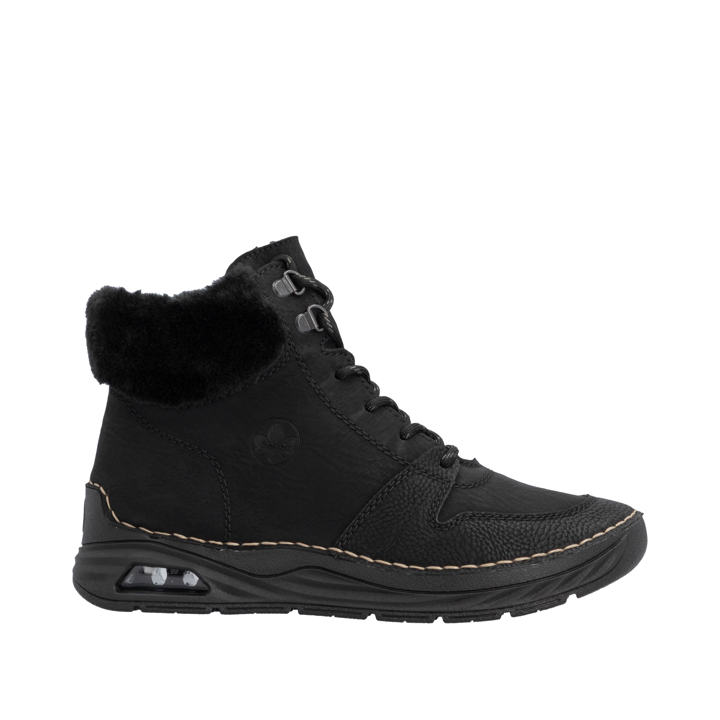 Rieker Schnürboots  High Top-Sneaker, Herbstschuh mit seitlicher Logoprägung