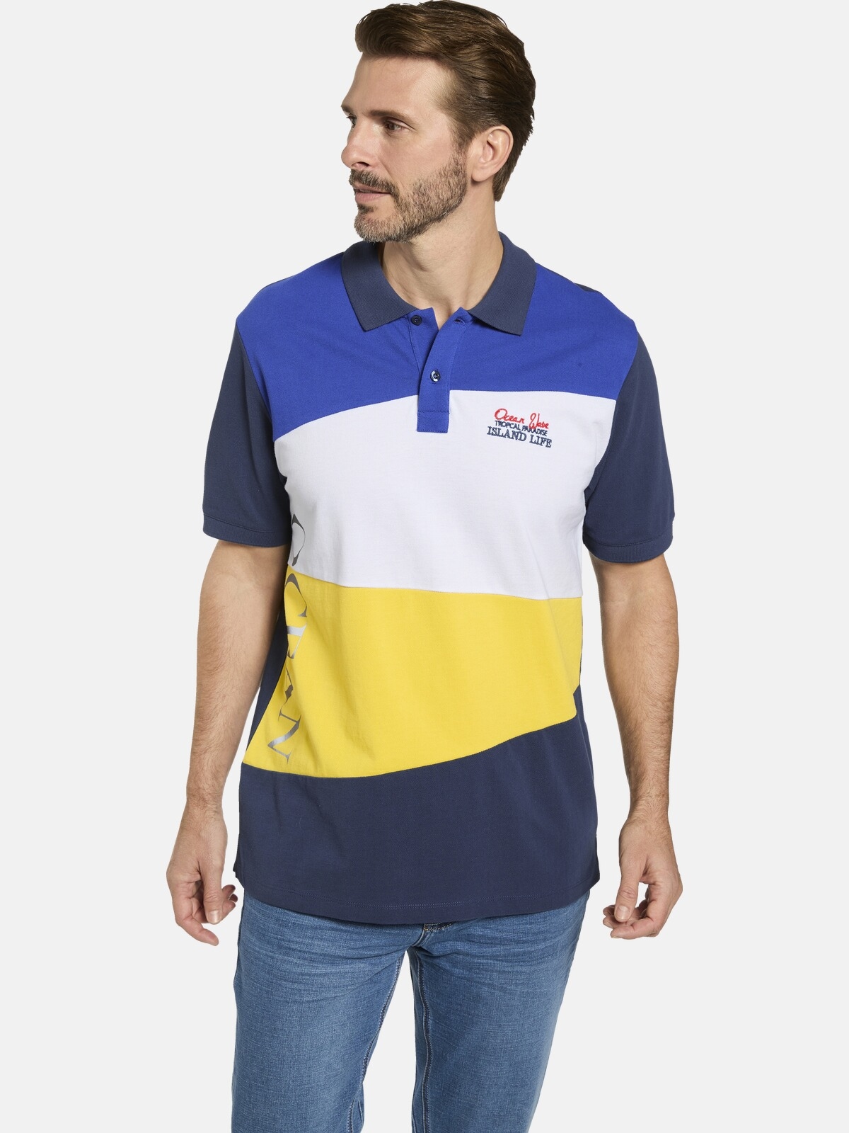 Poloshirt »Poloshirt TOVIANO«, (1 tlg.), im maritimem Look