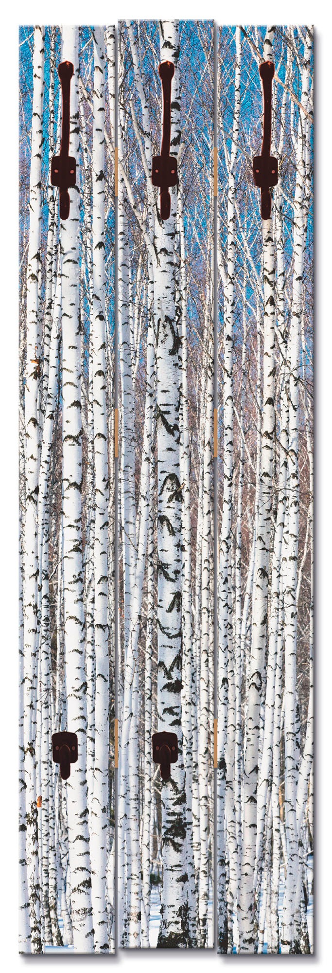 Garderobenleiste »Winterbirkenwald Wintergelassenheit«, teilmontiert