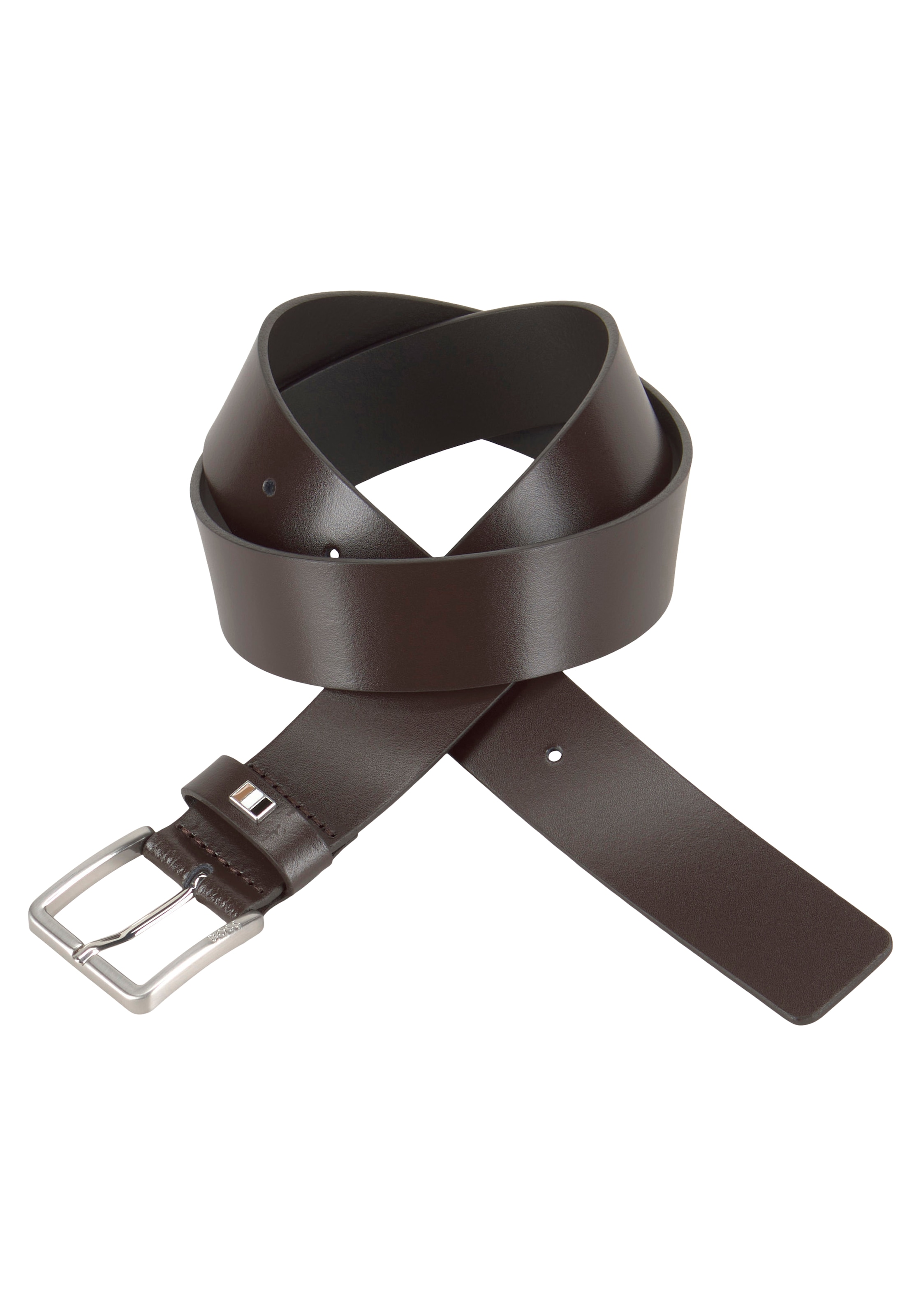 BOSS Ledergürtel »Ther-Flag-E_Sz35« mit stilvollen Markendetails