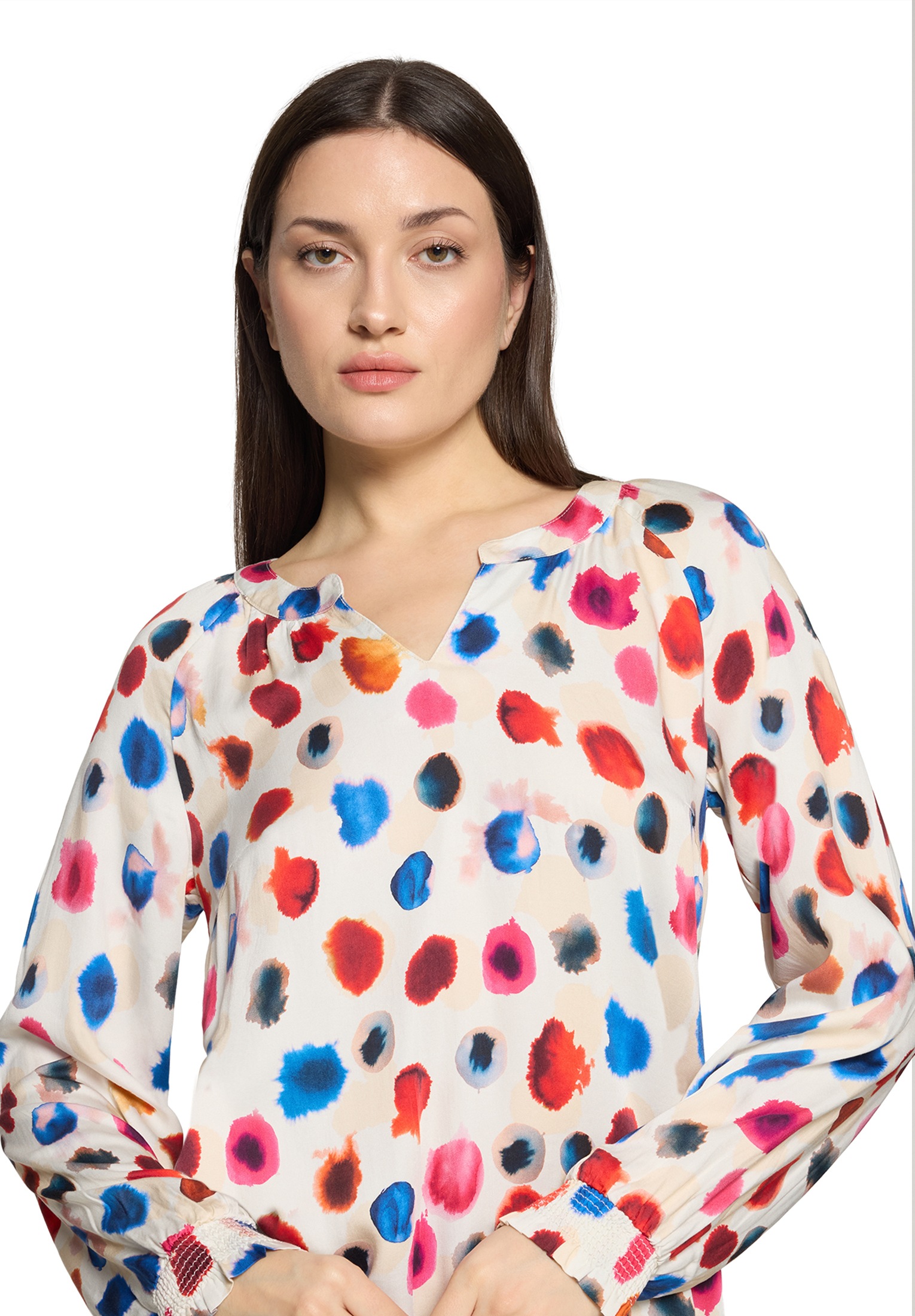 Cartoon Klassische Bluse »Casual-Bluse mit Raffung«