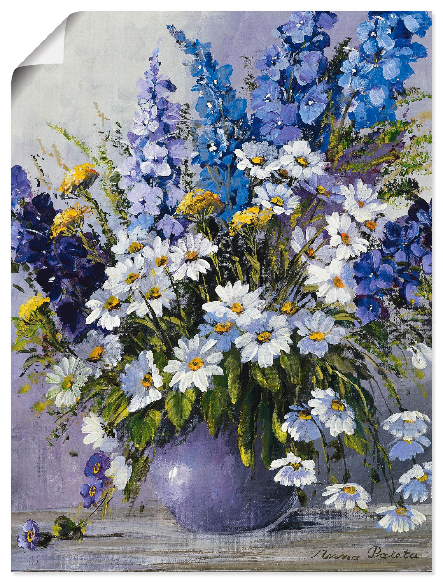 Artland Wandbild »Rittersporn«, Blumen, (1 Poster auf kaufen in oder Leinwandbild, versch. als Rechnung St.), Wandaufkleber Größen