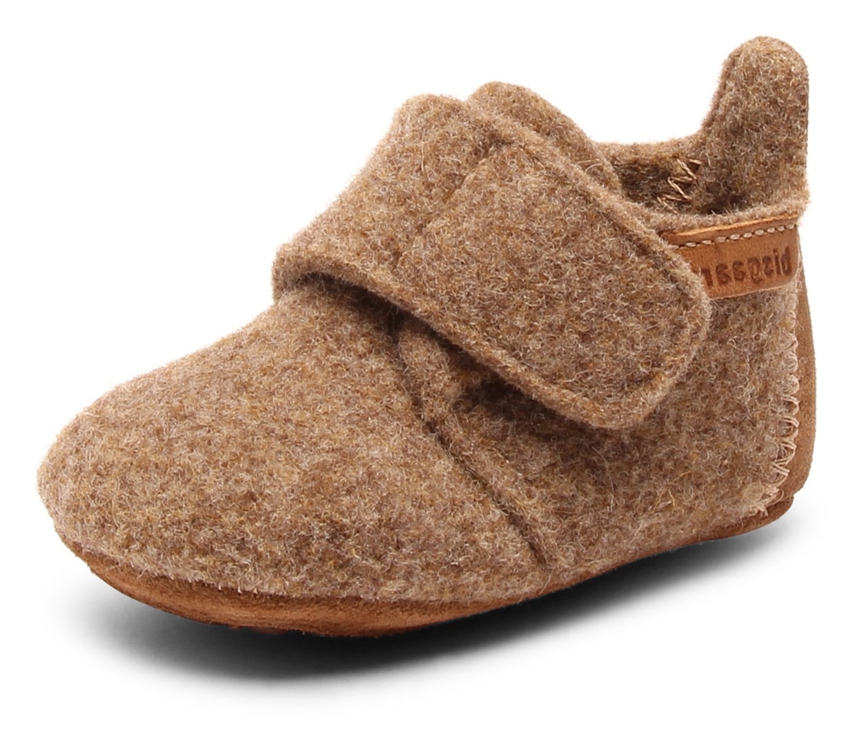 Bisgaard Hausschuh »Bisgaard Baby Wool«, Wagenschuh, Babyschuh, Schlupfschuh mit Klettverschluss