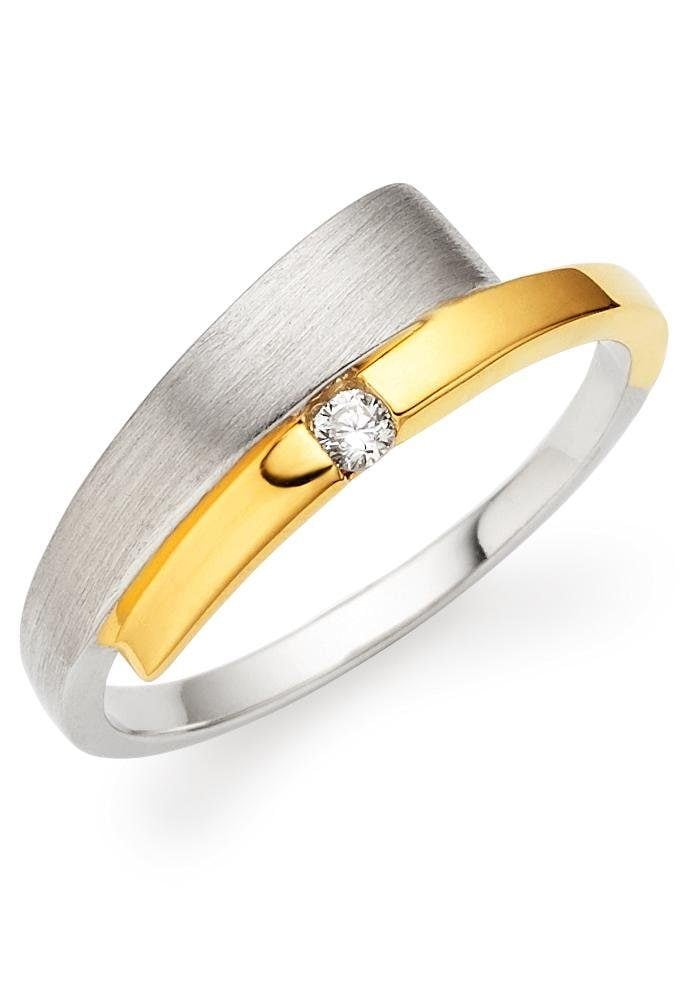 Bruno Banani Fingerring »Schmuck Geschenk Silber 925 Damenring«, mit Zirkonia (synth.)