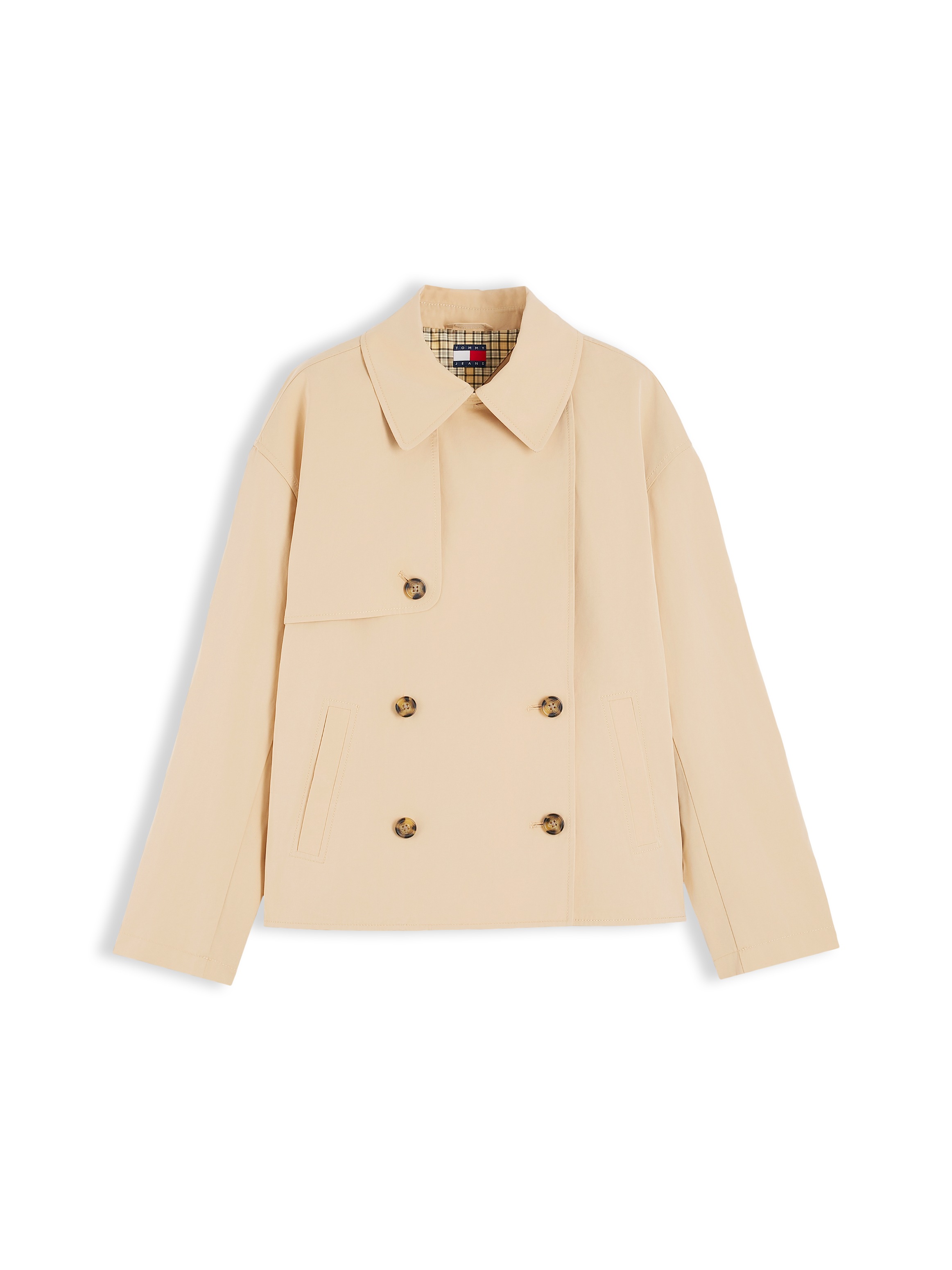Tommy Jeans Kurzjacke »TJW SHORT TRENCH JACKET« Materialmix