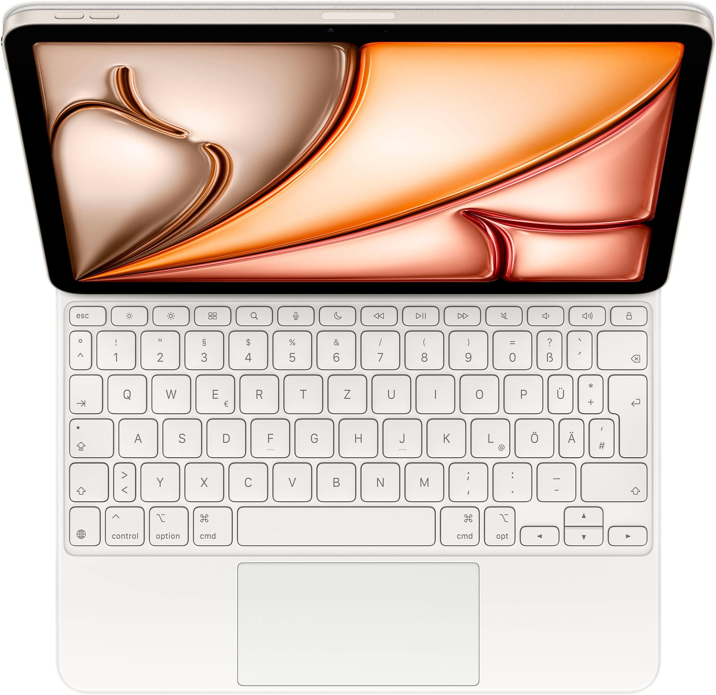 Apple iPad-Tastatur »Magic Keyboard für das 11" iPad Air (M3) – Deutsch«, (Touchpad-USB-Anschluss)