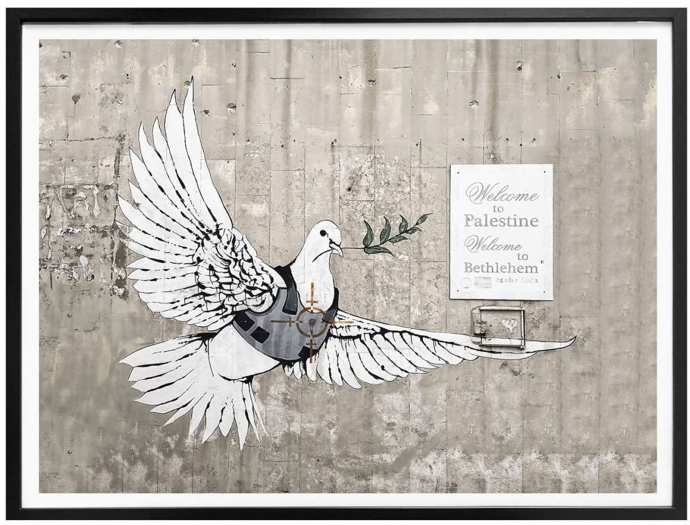 Wall-Art Poster »Banksy Die Friedenstaube Graffiti«, Graffiti, (1 St.),  Poster, Wandbild, Bild, Wandposter bequem kaufen