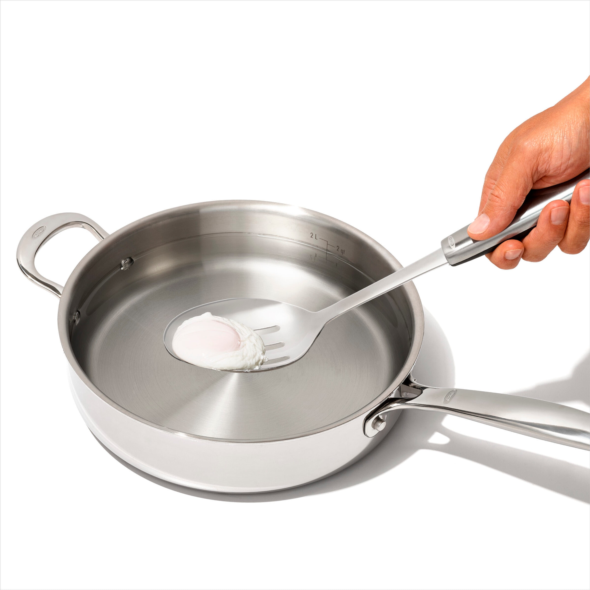 OXO SteeL Schaumlöffel zum Kochen, aus Edelstahl