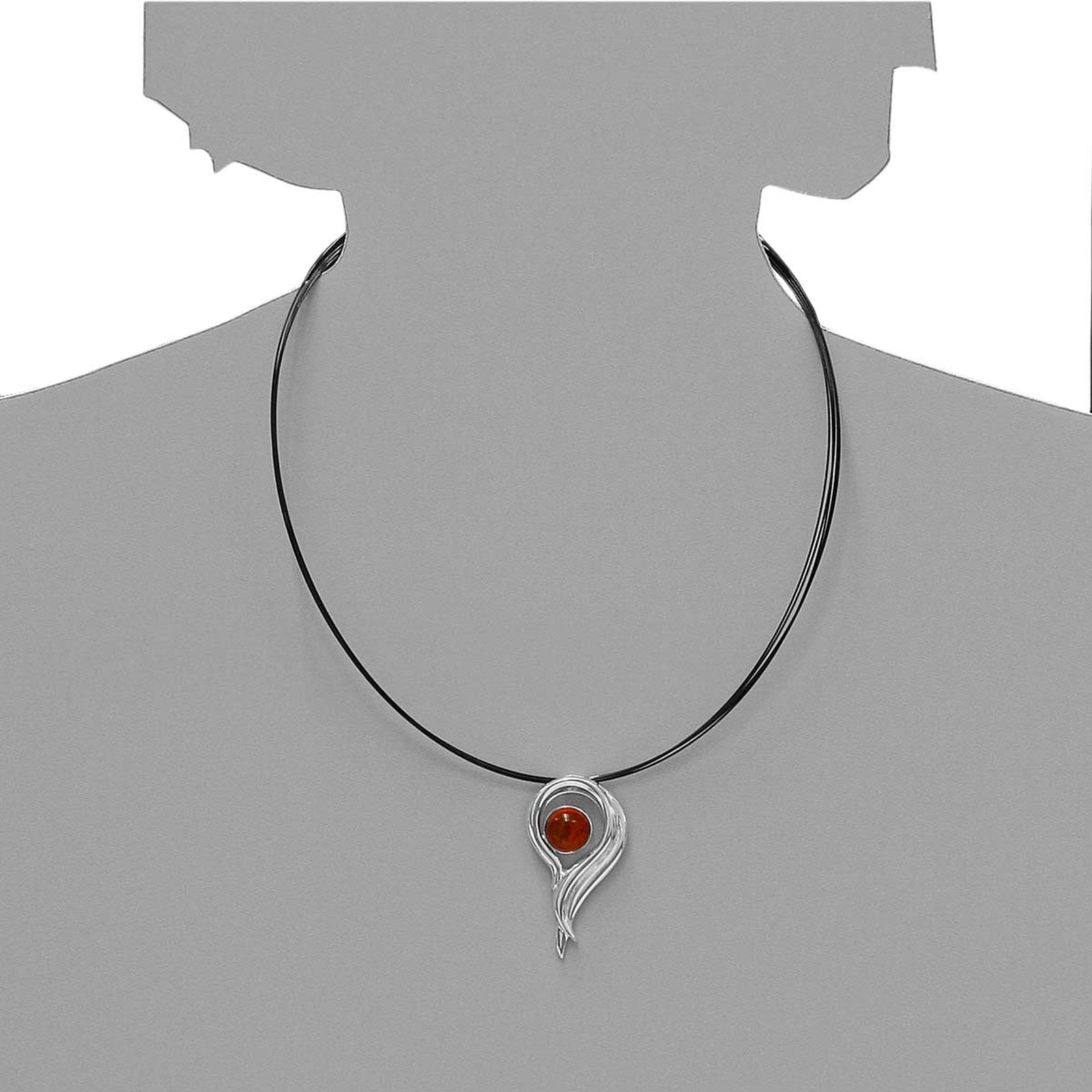 OSTSEE-SCHMUCK Kette mit Anhänger »- Vada - Silber 925/000 - Bernstein«