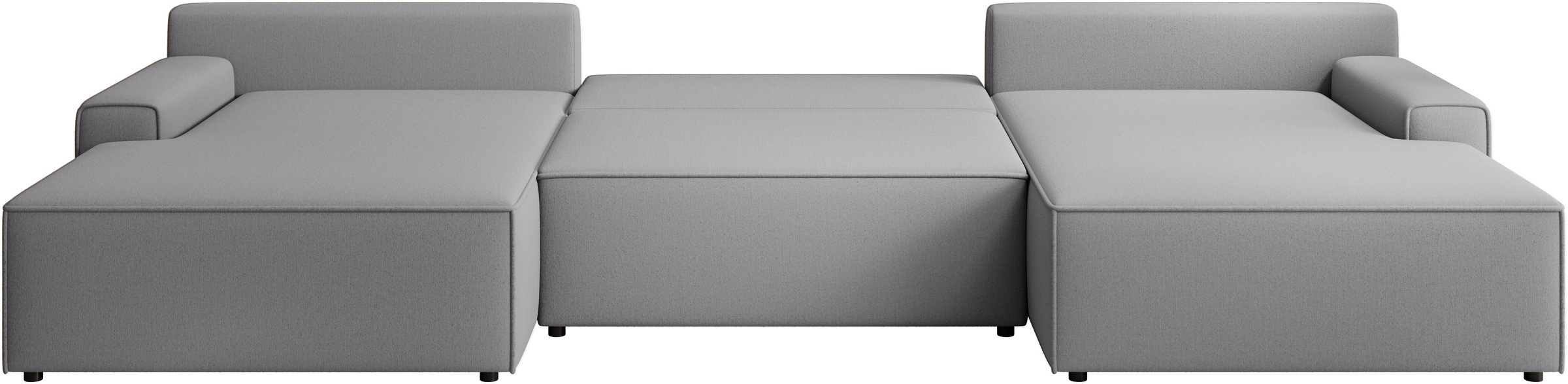 TRENDMANUFAKTUR Wohnlandschaft »Challenge, Schlafsofa mit Bettkasten, Couch in U-Form, Breite 333 cm«, XXL Sofa mit Bettkasten & Schlaffunktion, auch in trendigem Cordstoff