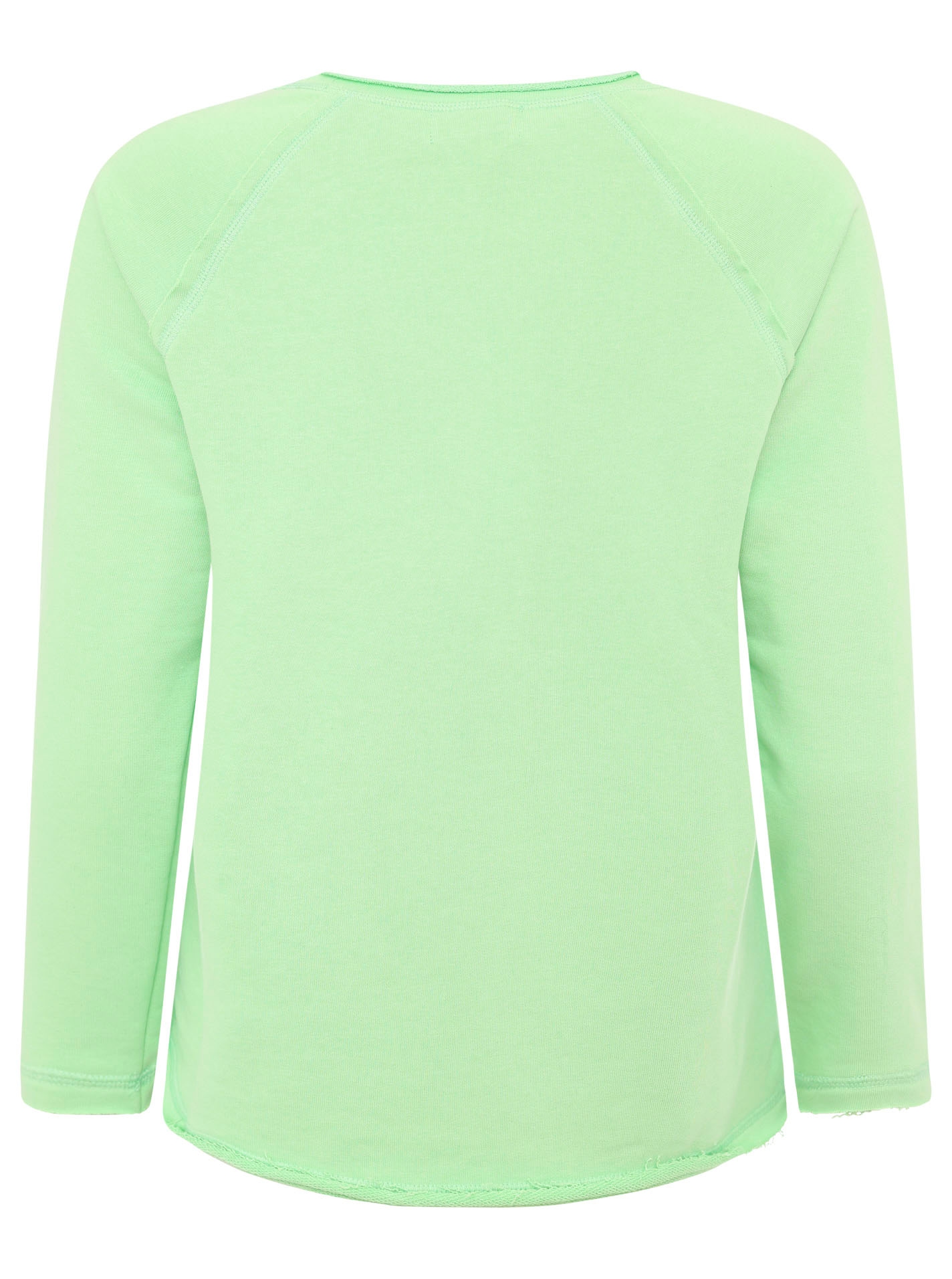 Zwillingsherz Sweatshirt »"Enjoy"«, mit Used-Look Kanten und Stickerei
