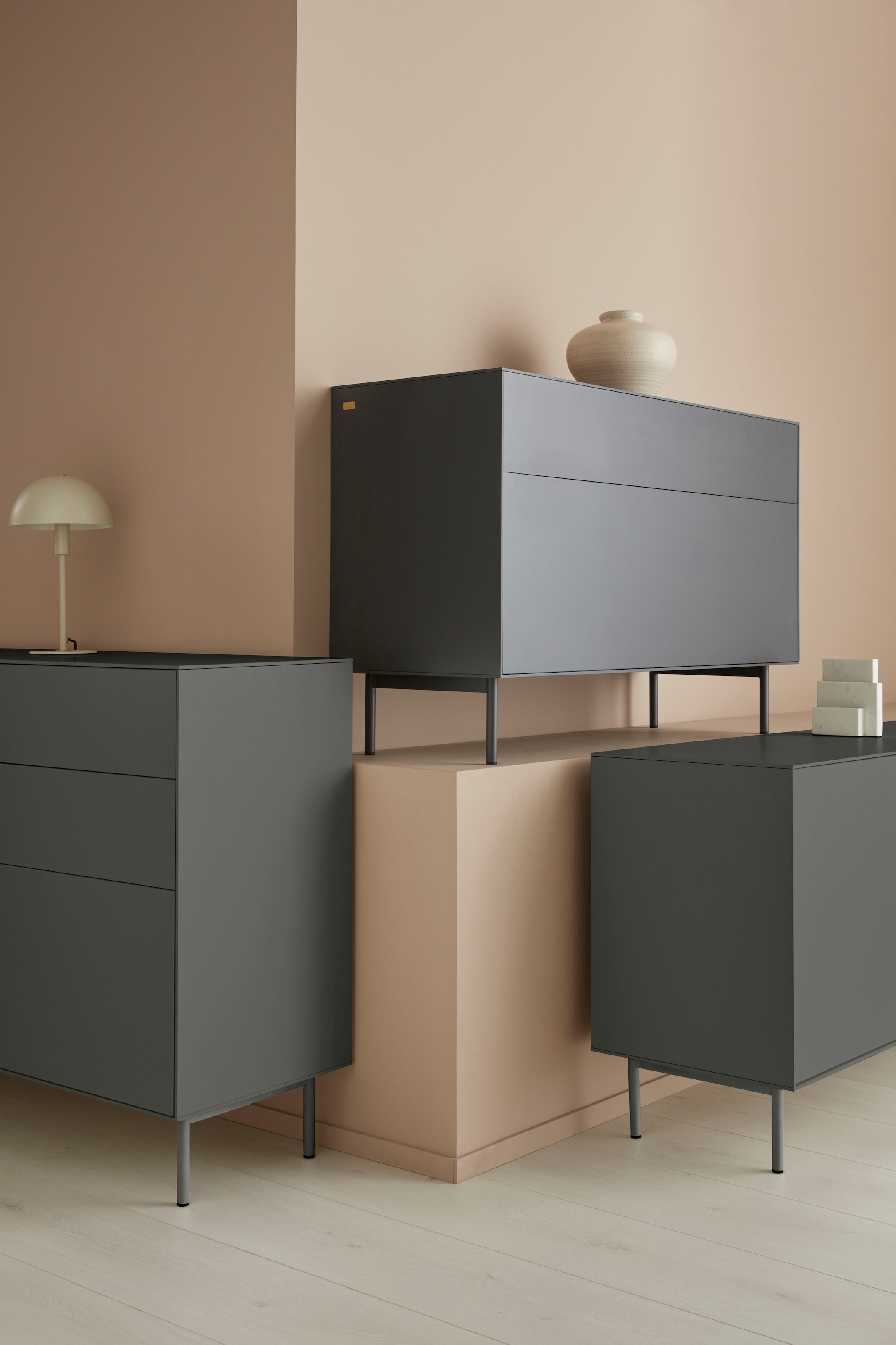 LeGer Home by Lena Gercke Sideboard »Essentials«, Breite: 167cm, MDF lackiert, Push-to-open-Funktion