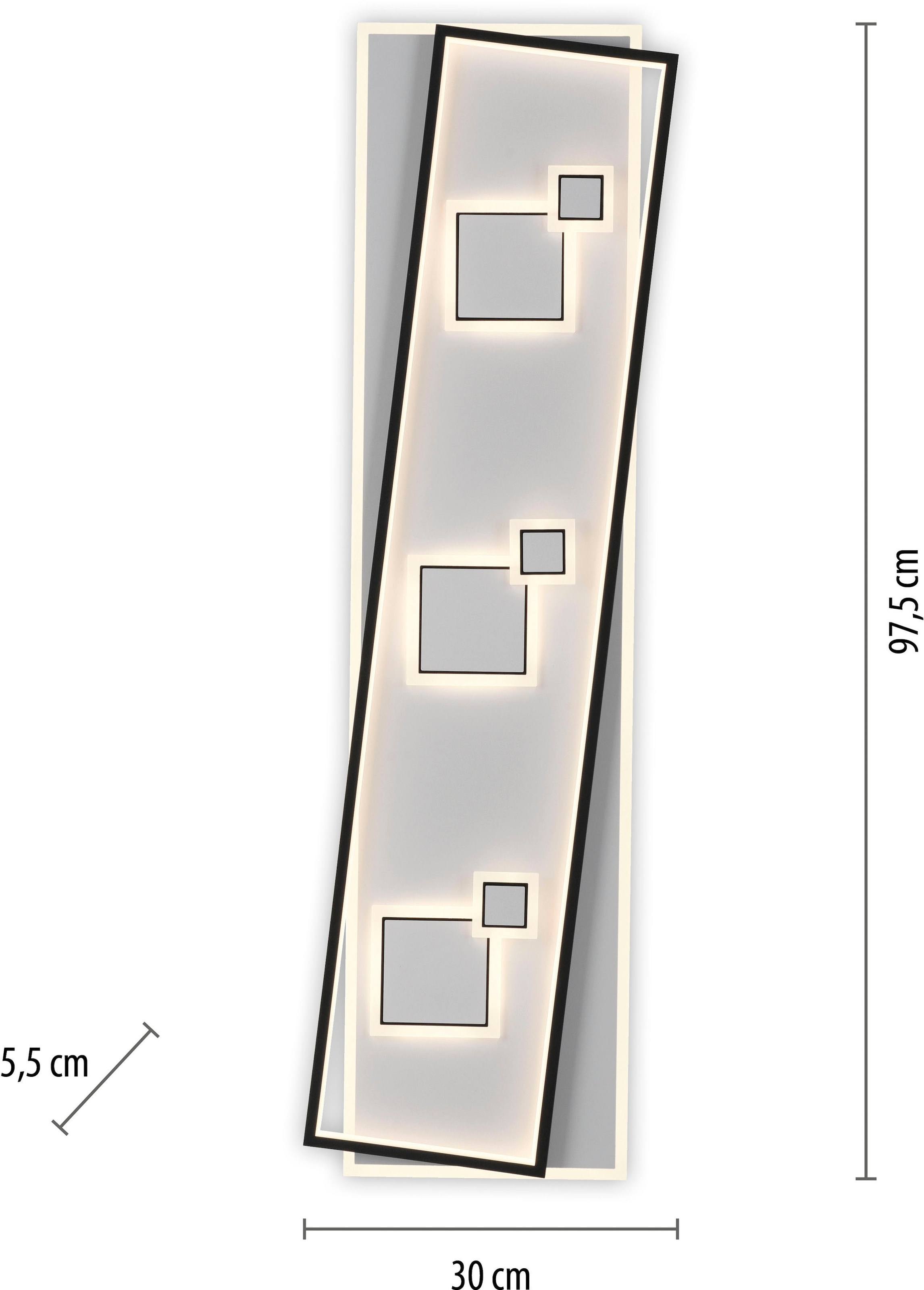 Paul Neuhaus Deckenleuchte »MAILAK«, 2 flammig, Leuchtmittel LED-Board-LED-Board | LED fest integriert-LED fest integriert, LED, separat steuerbar (Schalter)