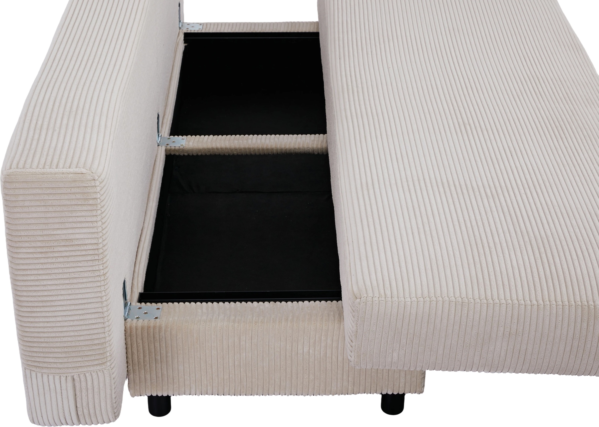 OTTO home Schlafsofa »ONNIKO Cord, Breite: 192 cm, Liegefläche 121x192 cm, softer Cord-Bezug« mit Bettfunktion & Bettkasten