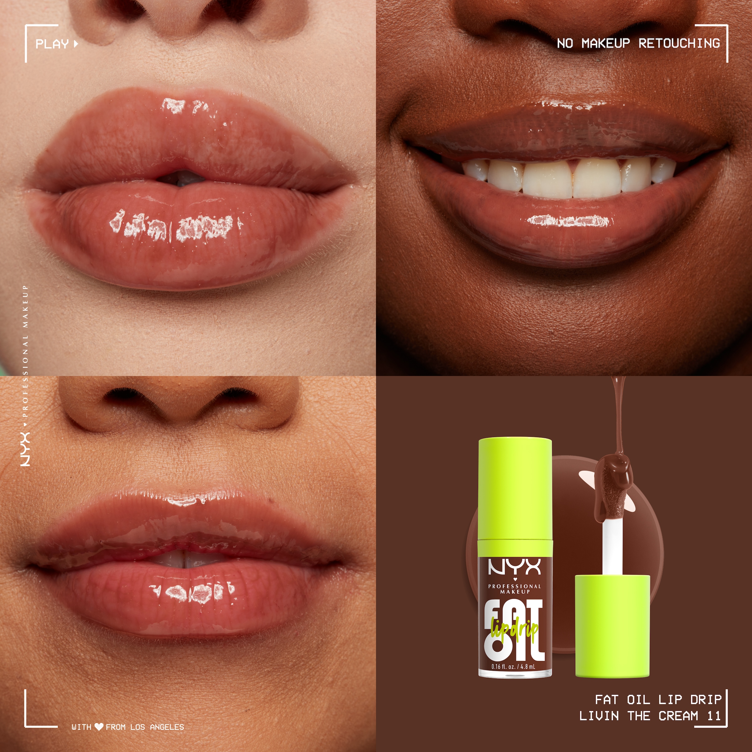 NYX Lipgloss »Makeup Fat Oil Lip Drip«, mit natürlichen Inhaltstoffen