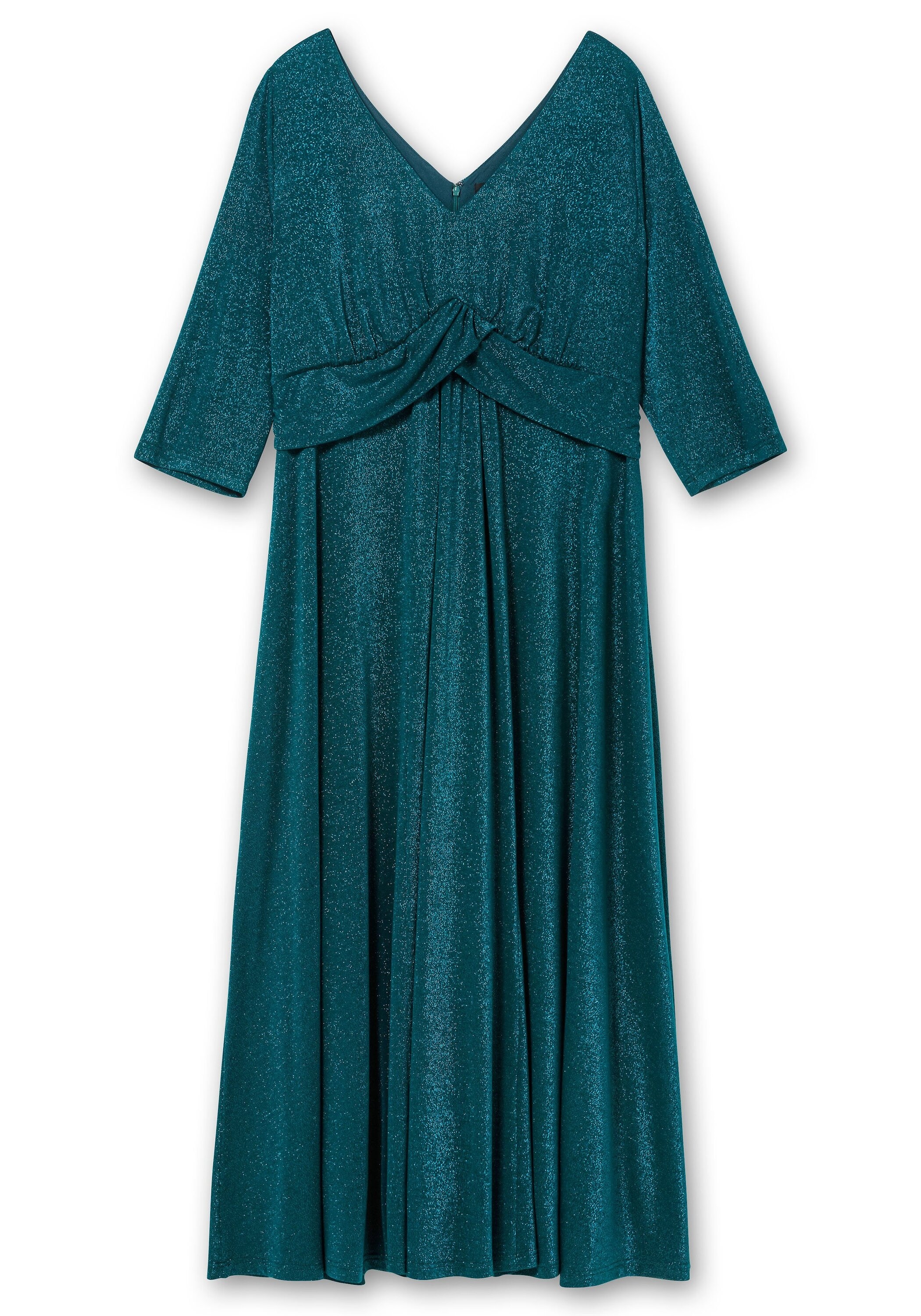 Sheego Cocktailkleid »Abendkleid aus Jersey, im Glitzer-Look«