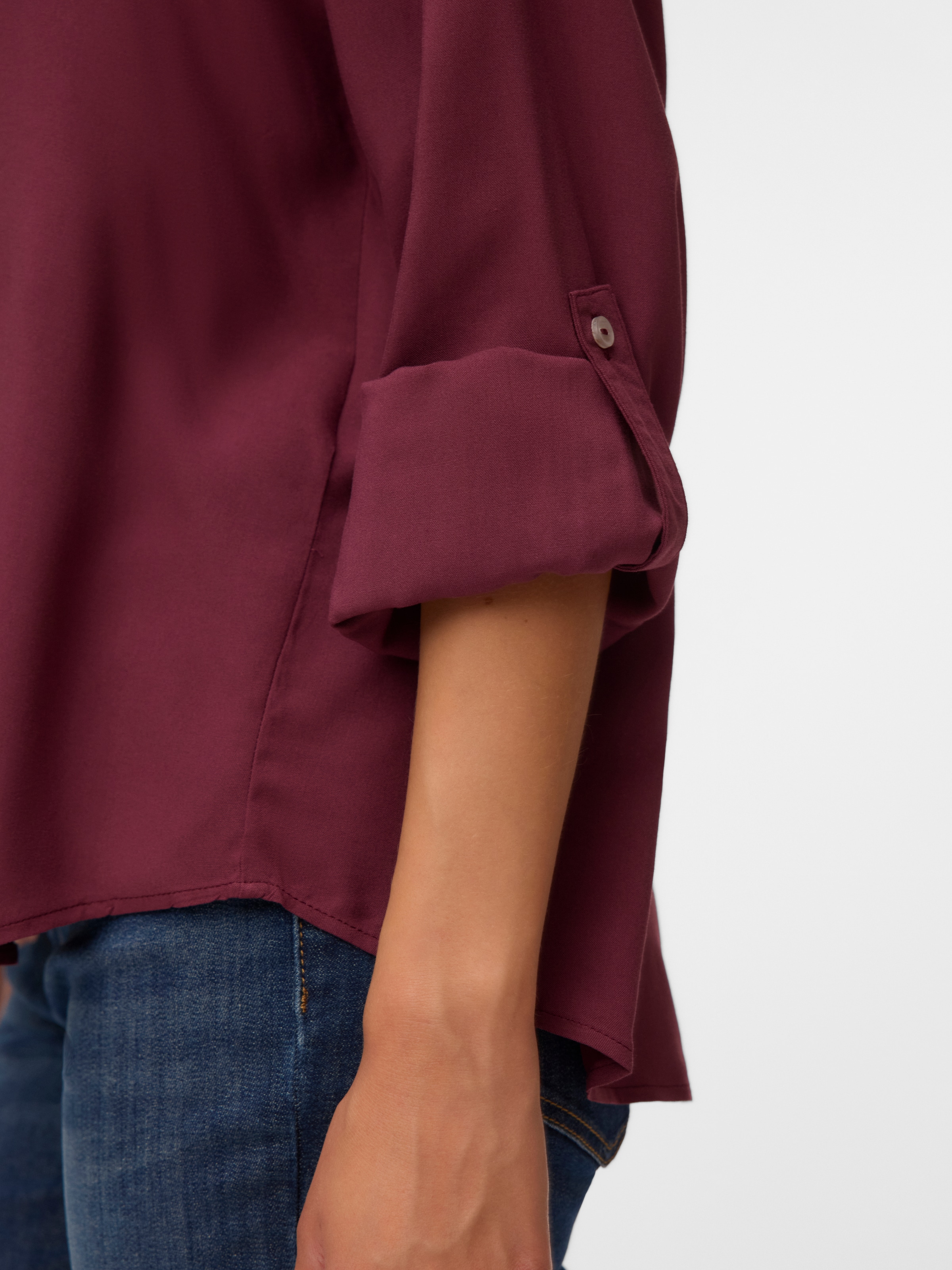 Vero Moda Langarmbluse »VMAURA LS SHIRT WVN NOOS« Viskose, regular fit