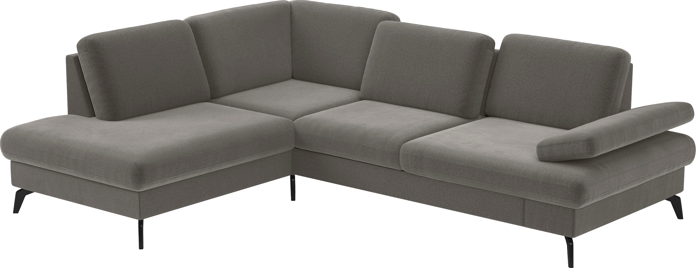sit&more Ecksofa »Morris L-Form, inkl. Sitztiefenverstellung«, wahlweise mit Armteilverstellung, Bettfunktion & Bettkasten