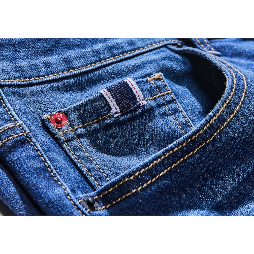 H.I.S Bootcut-Jeans »BOOTH«, (Set, mit abnehmbarem Gürtel)