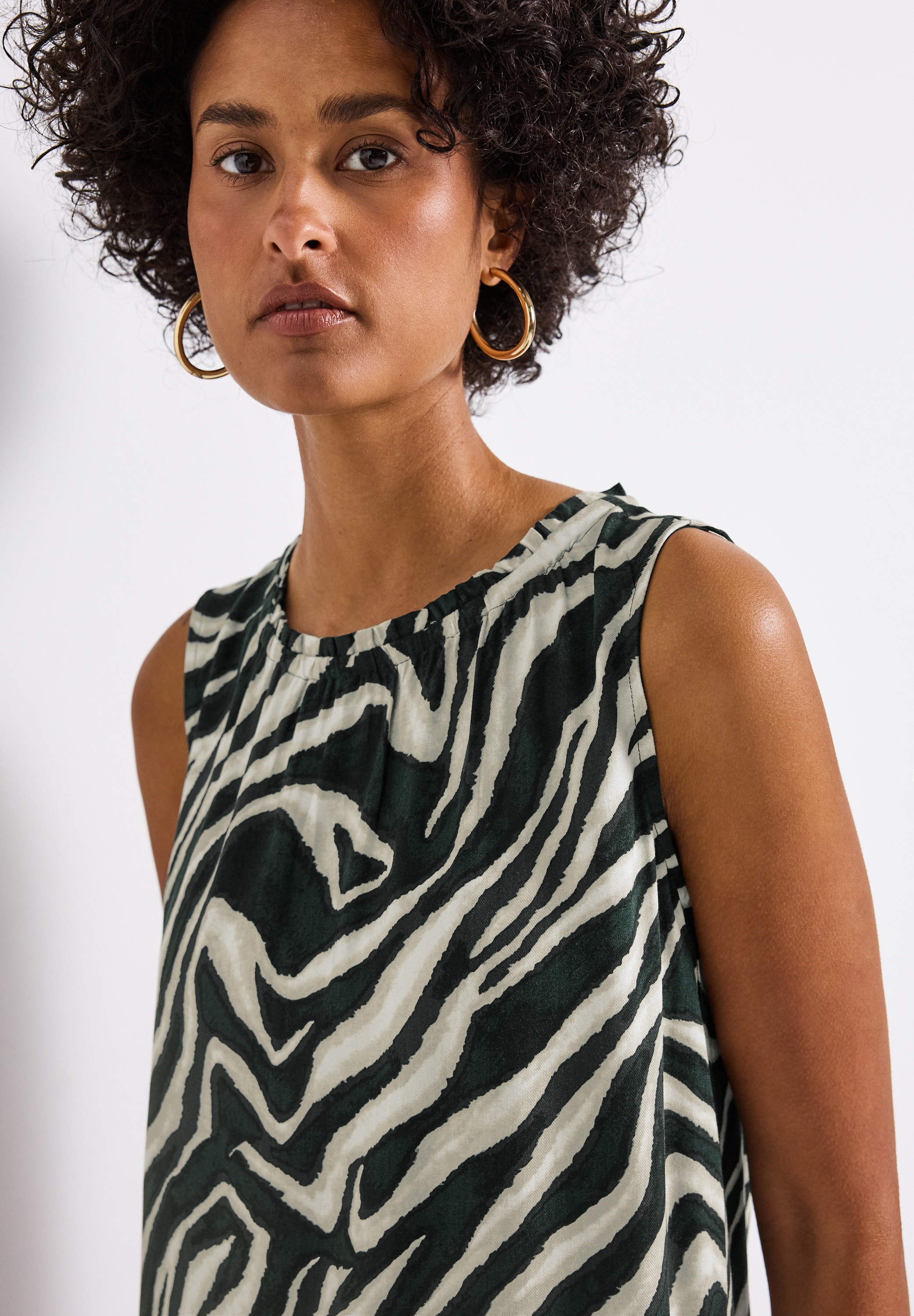 STREET ONE Minikleid, mit All-Over Print