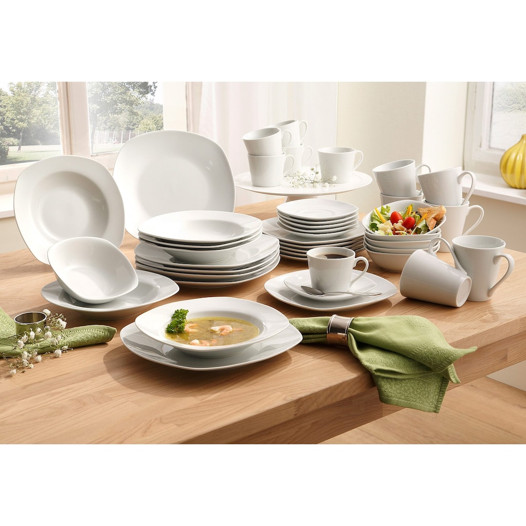 CreaTable Tafelservice »Geschirr-Set Amelie«, (Set, 12 tlg., Teller Set für 6 Personen)