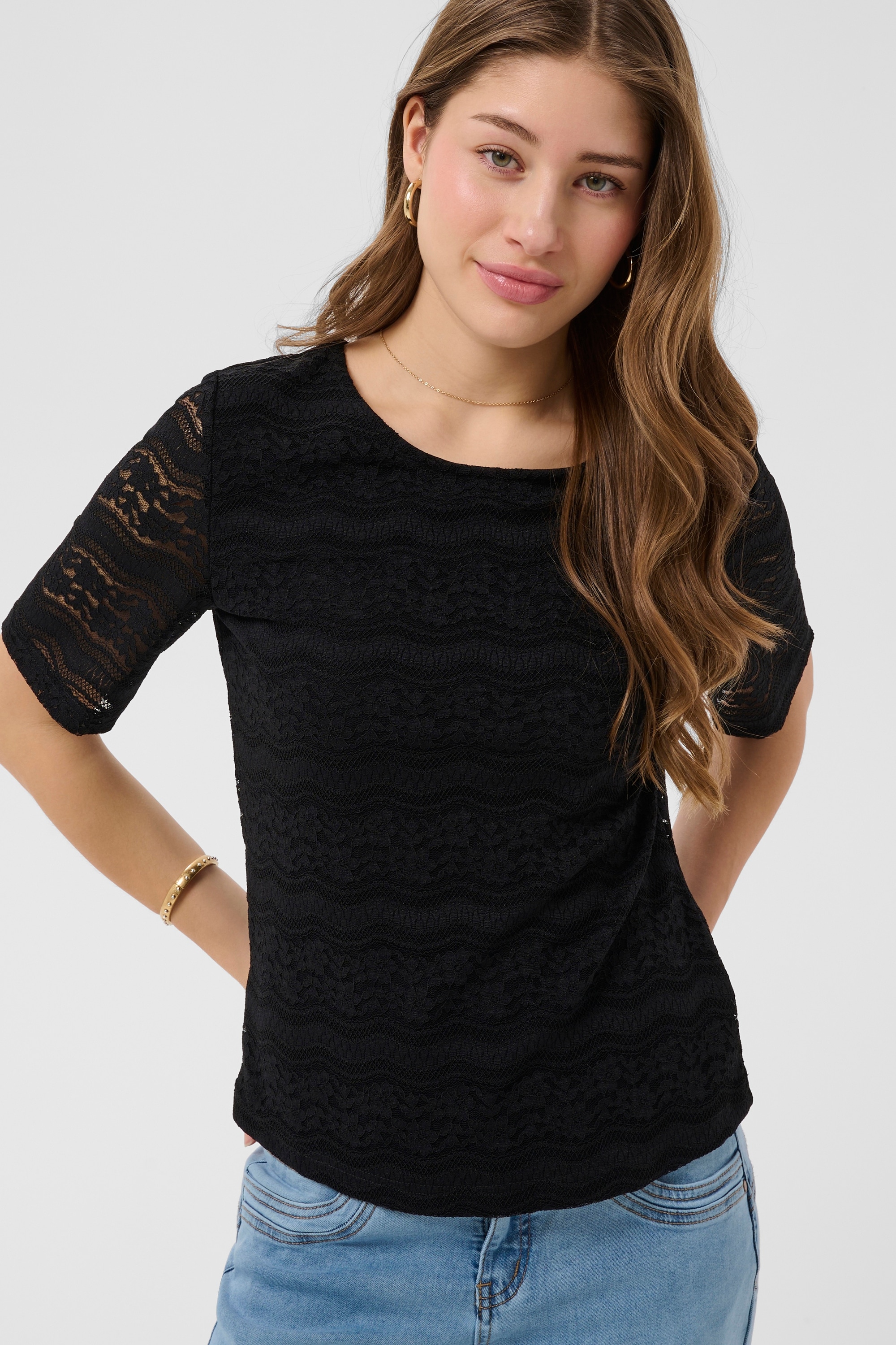 Cream Kurzarmbluse »Damen Bluse kurzarm CRLirina«