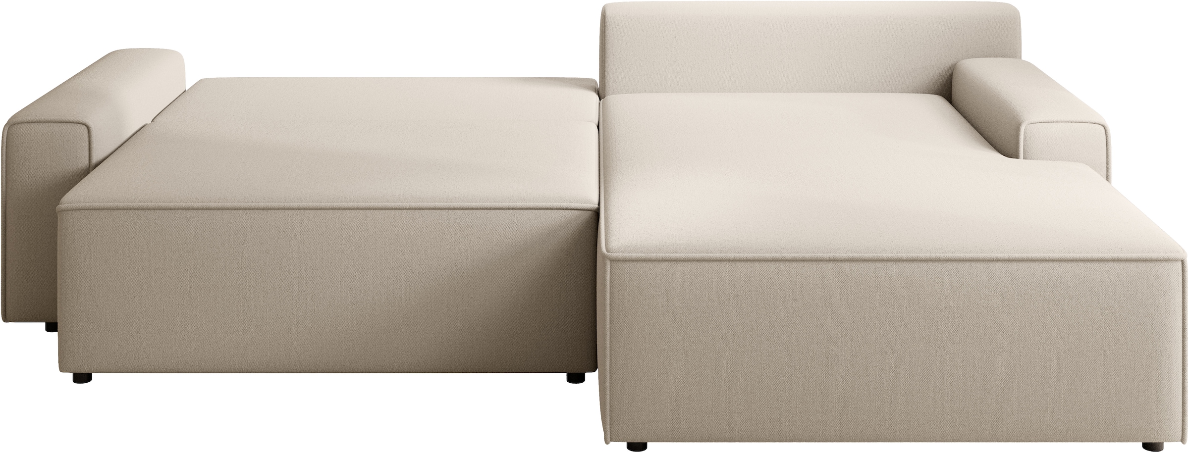 TRENDMANUFAKTUR Ecksofa »Challenge, Schlafsofa mit Bettkasten, Couch in L-Form, Breite 245 cm«, Recamiere beidseitig montierbar, auch in trendigem Cordstoff