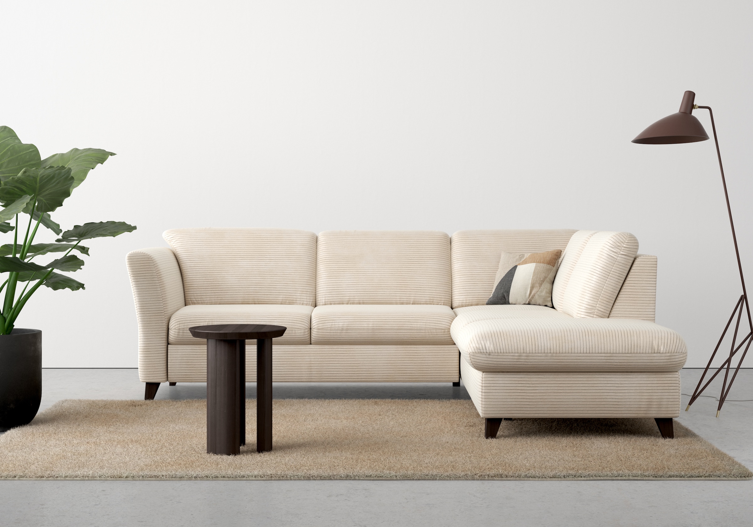 Home affaire Ecksofa »Trelleborg L-Form«, wahlweise mit Bettfunktion und Bettkasten, inkl. Federkern-Polsterung