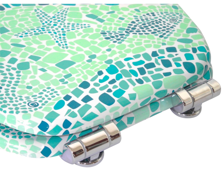Sanilo WC-Sitz »Mosaic World Green« mit Absenkautomatik
